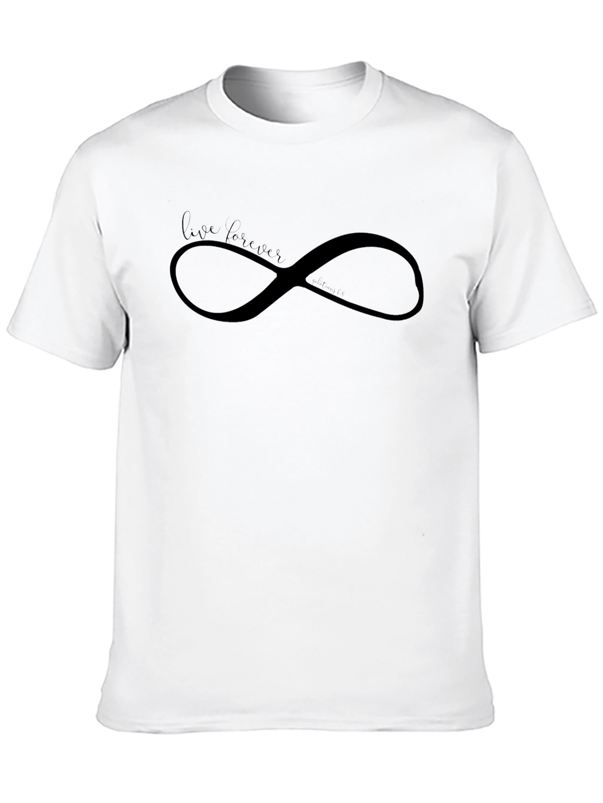 Live Forever Infinity Symbol Black T-Shirt