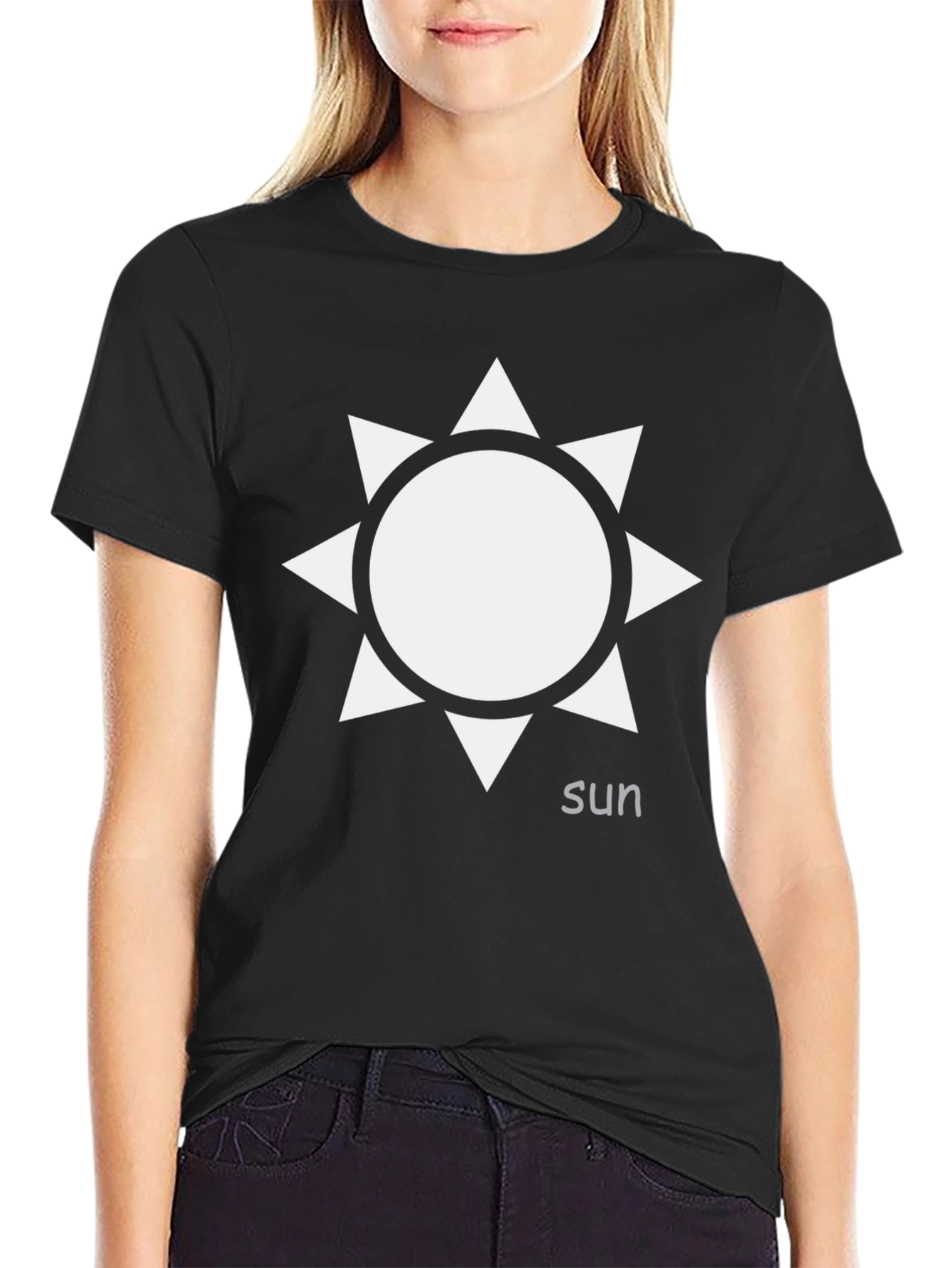 Sun Graphic Black T-Shirt
