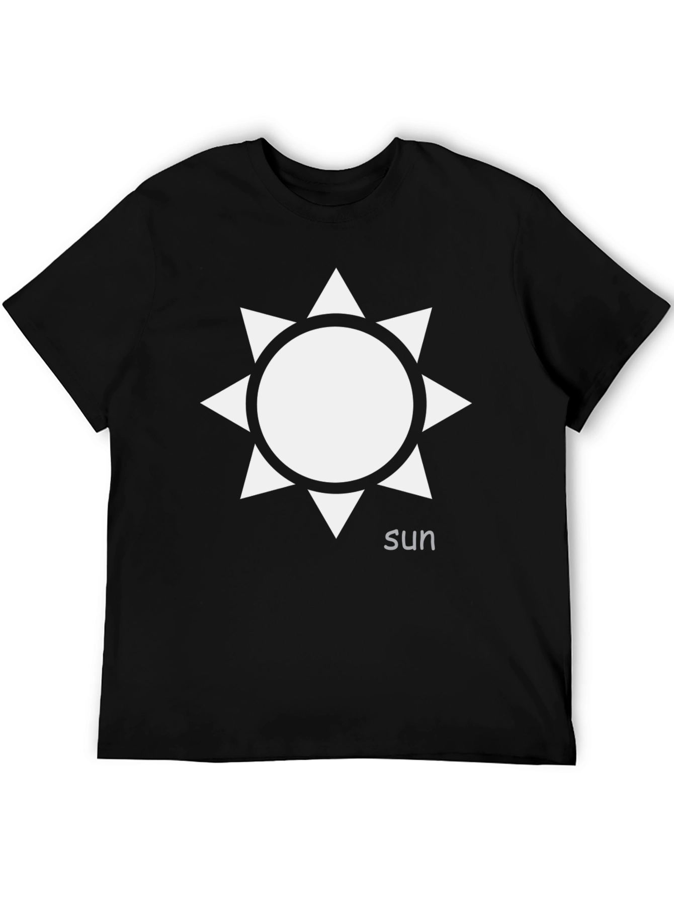 Sun Graphic Black T-Shirt