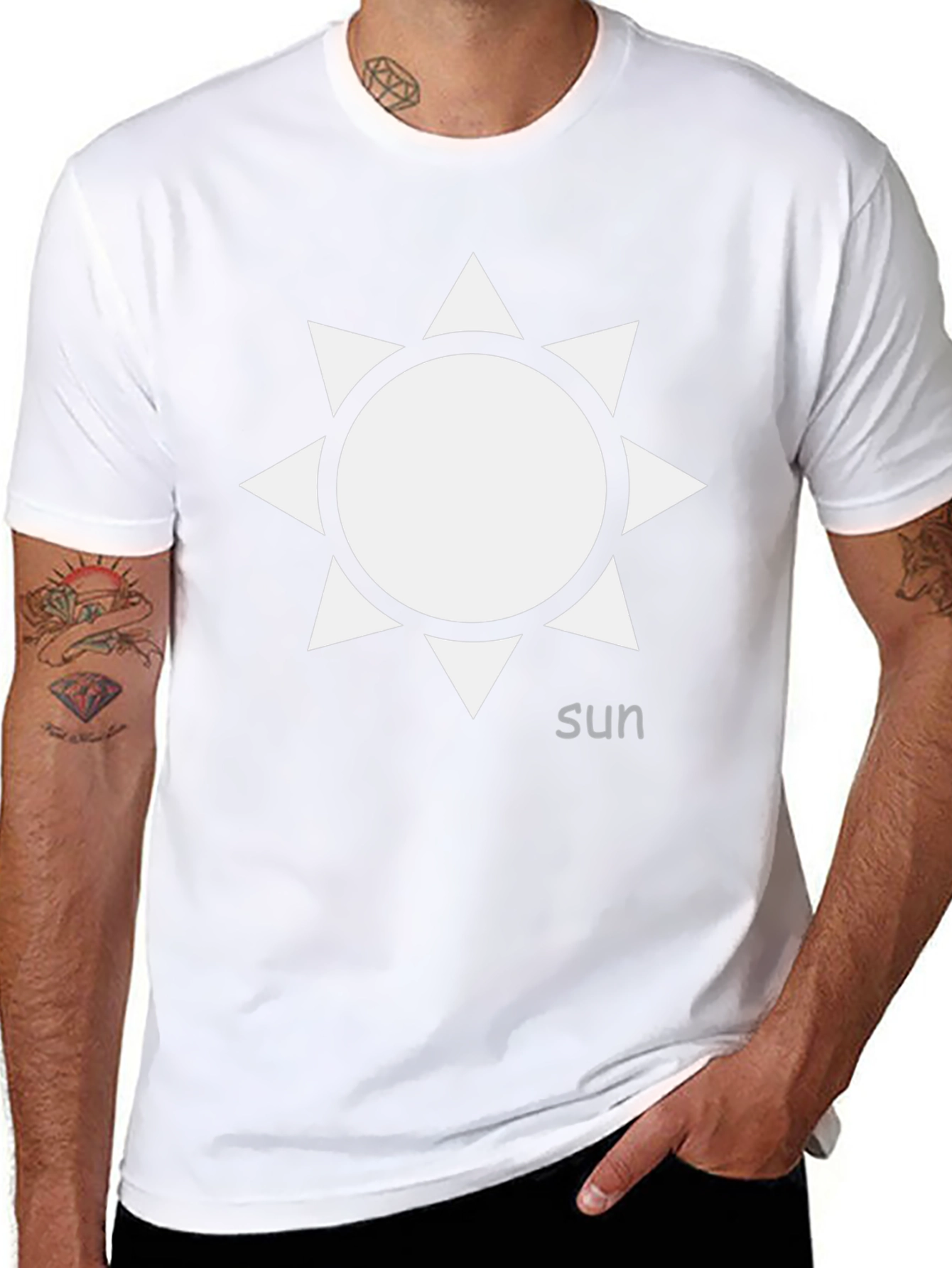 Sun Graphic Black T-Shirt