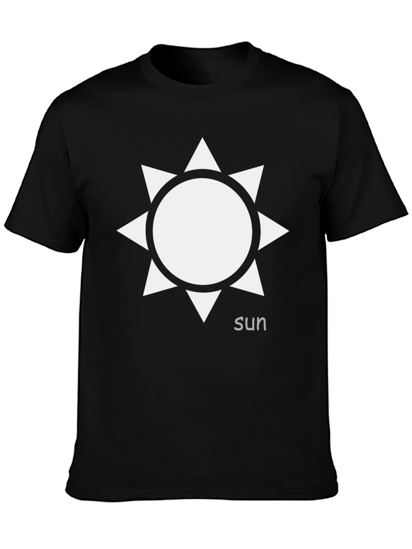 Sun Graphic Black T-Shirt