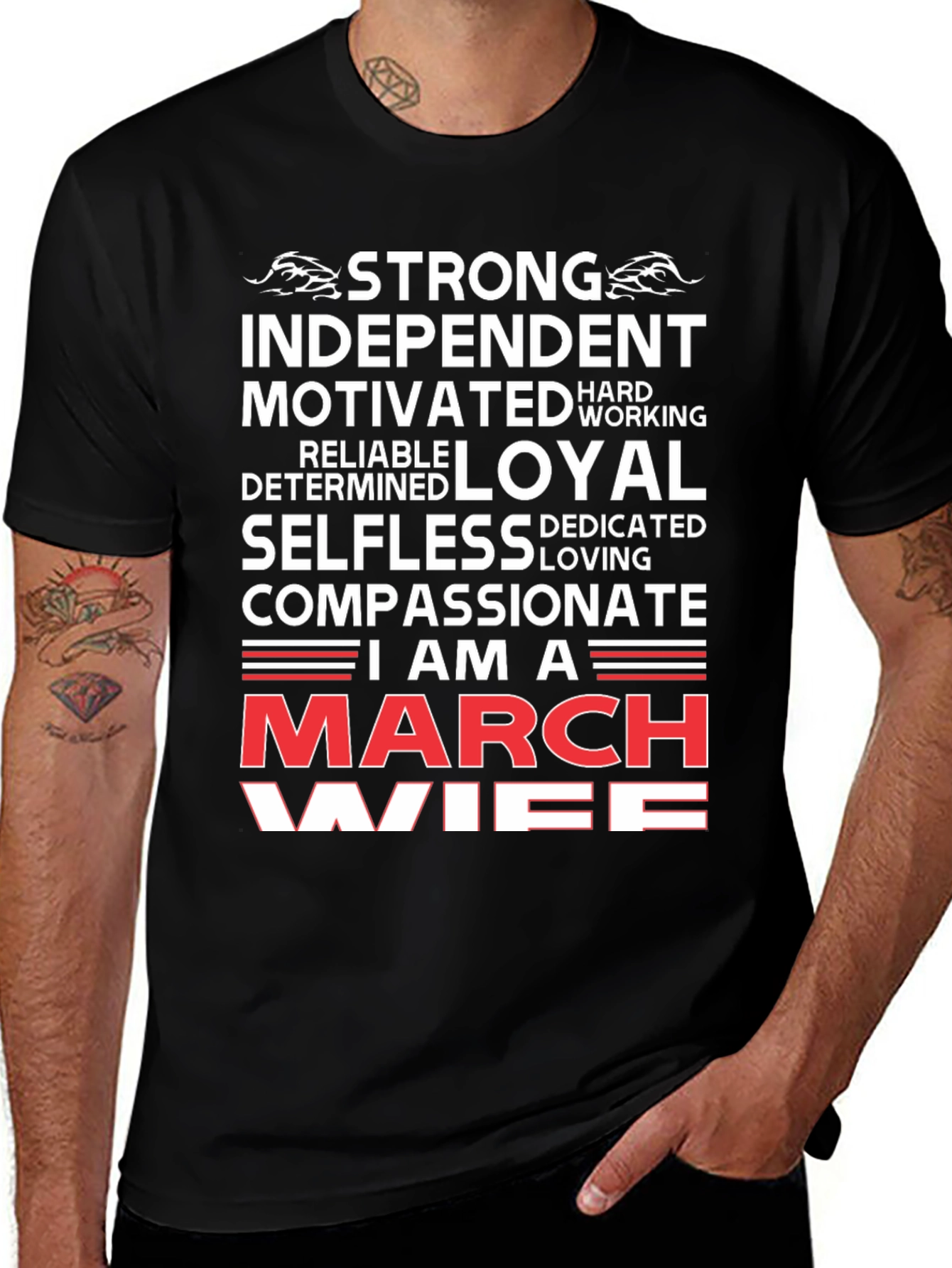 Strong March Wife Graphic T-Shirt