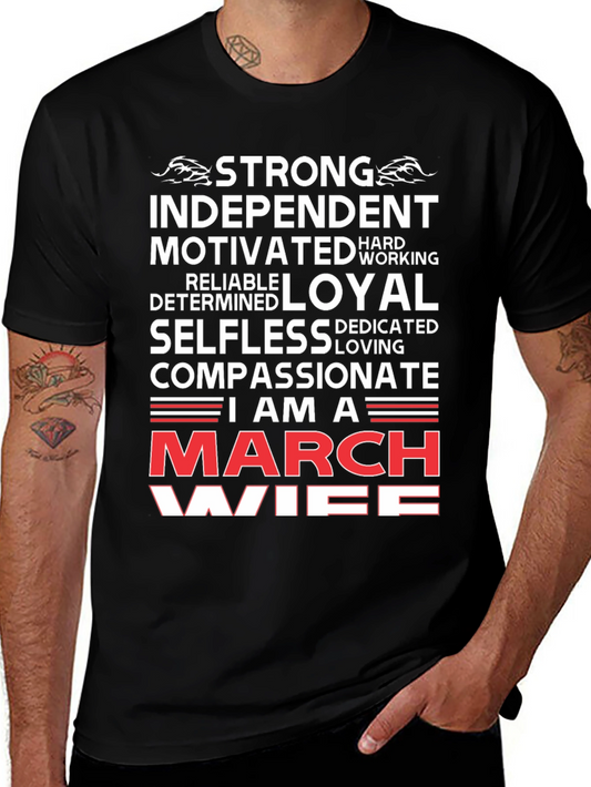 Strong March Wife Graphic T-Shirt