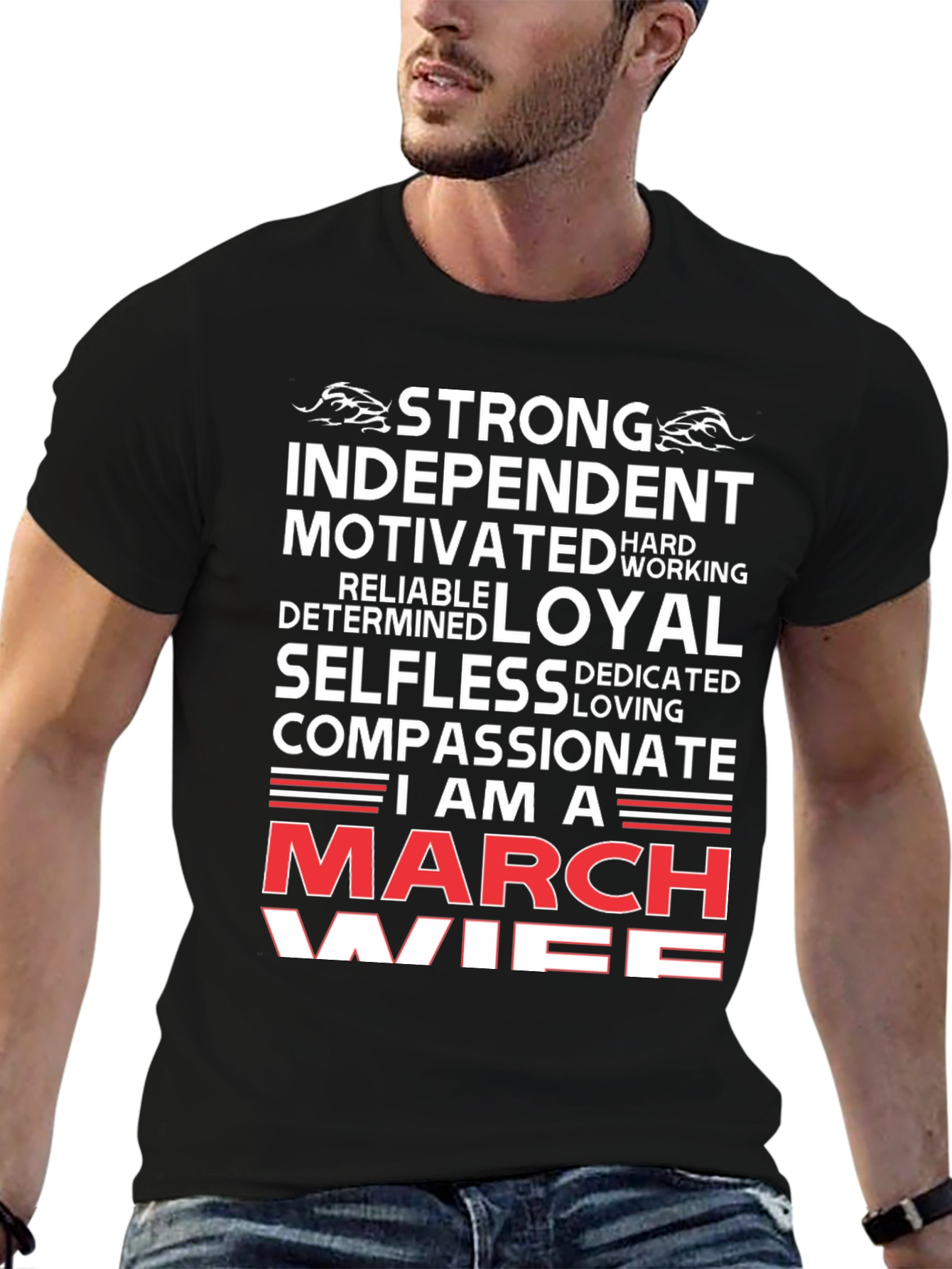 Strong March Wife Graphic T-Shirt