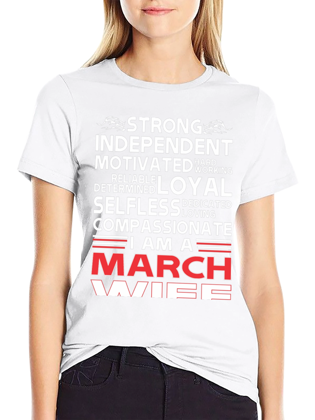 Strong March Wife Graphic T-Shirt