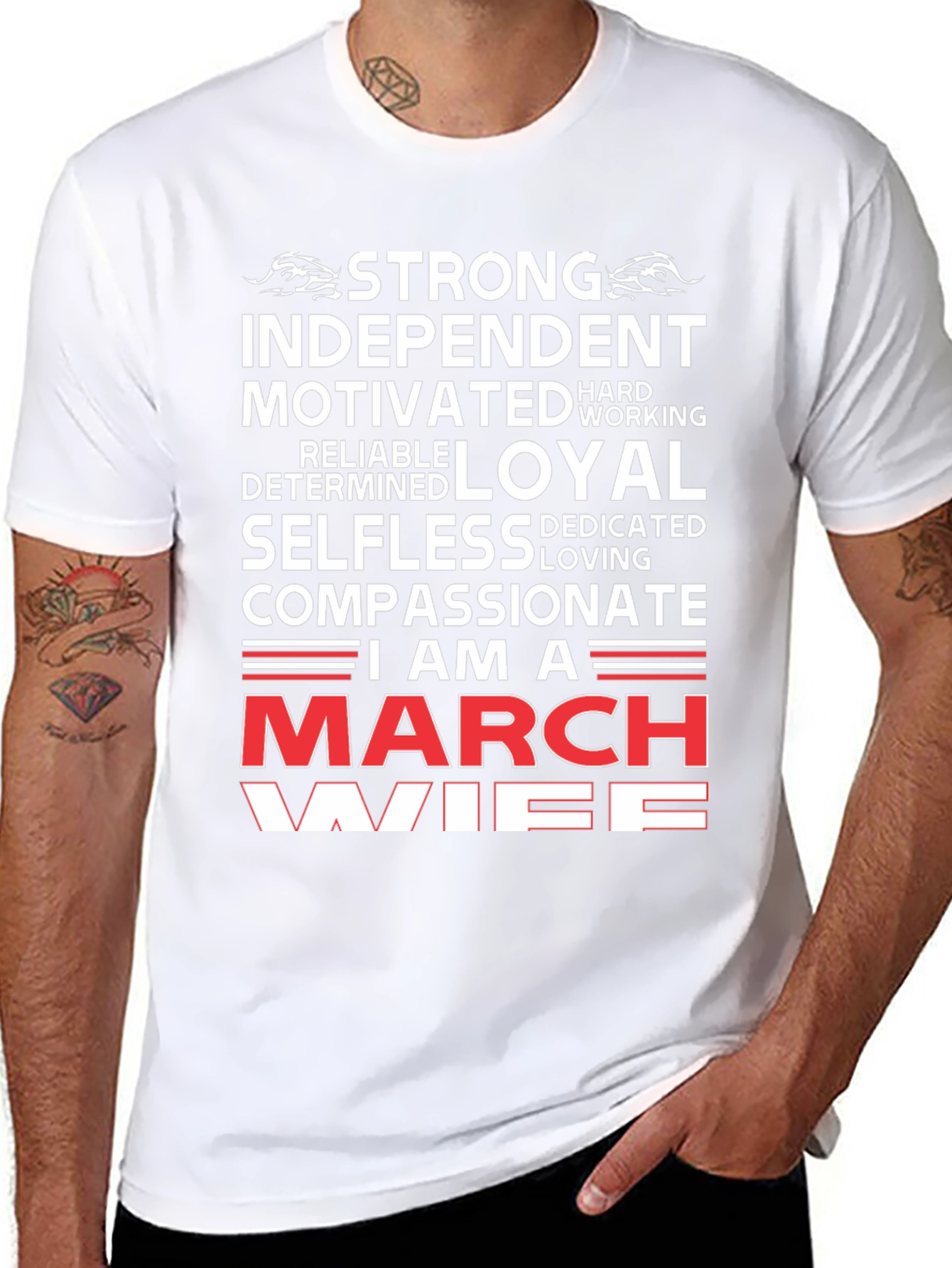 Strong March Wife Graphic T-Shirt