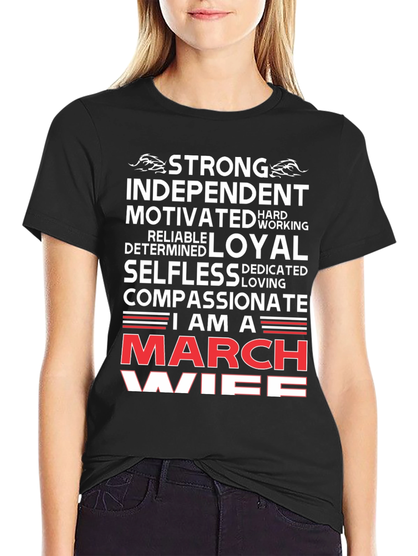 Strong March Wife Graphic T-Shirt