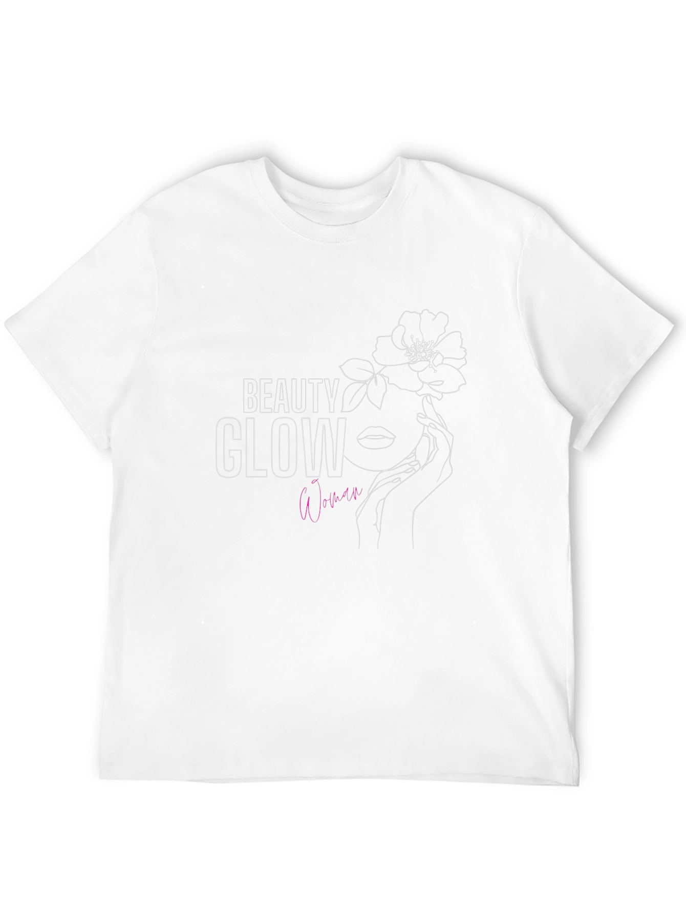 Beauty Glow Woman Graphic Tee - Stylish & Modern