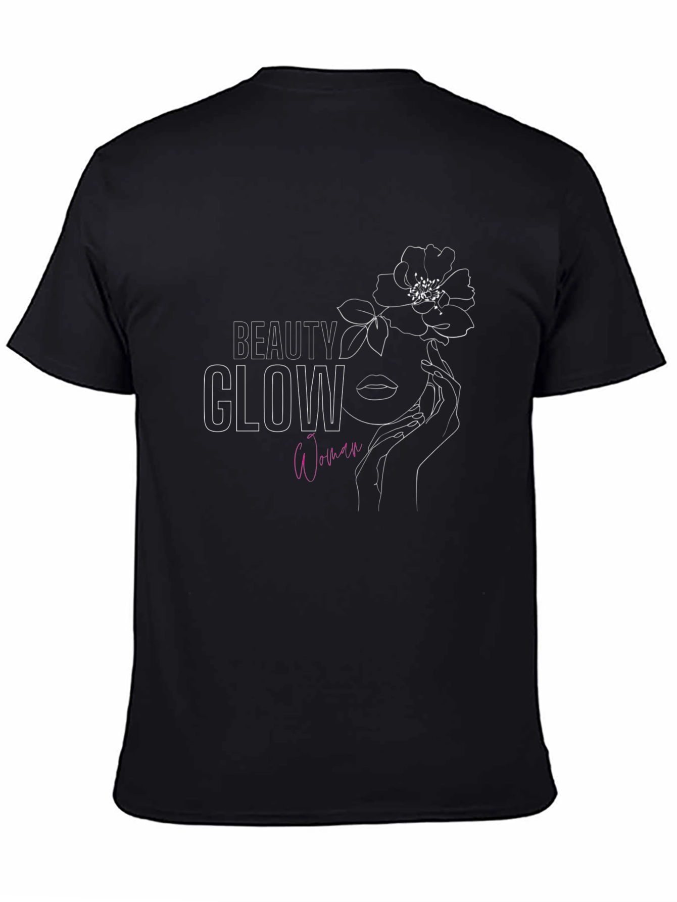Beauty Glow Woman Graphic Tee - Stylish & Modern