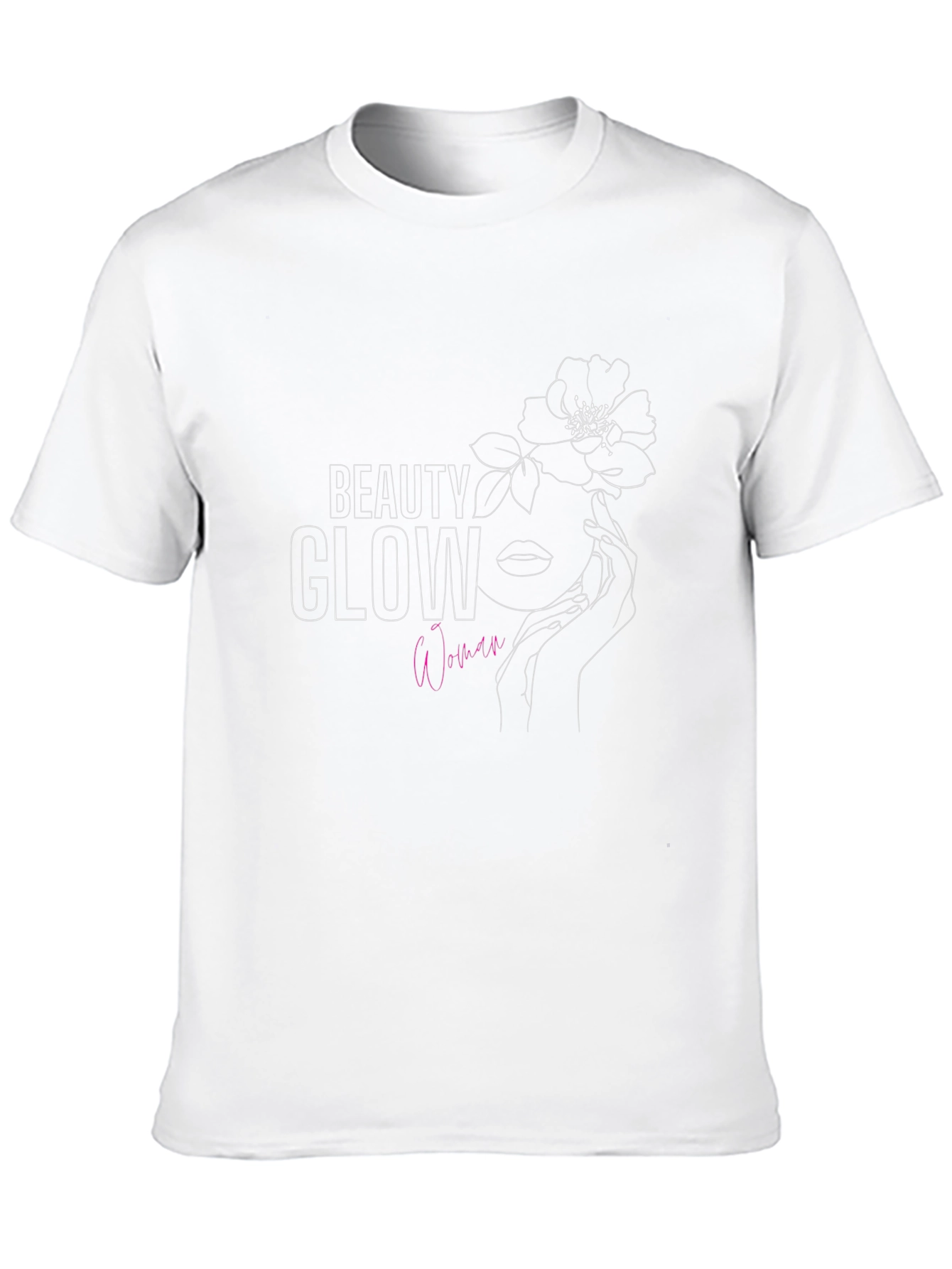 Beauty Glow Woman Graphic Tee - Stylish & Modern