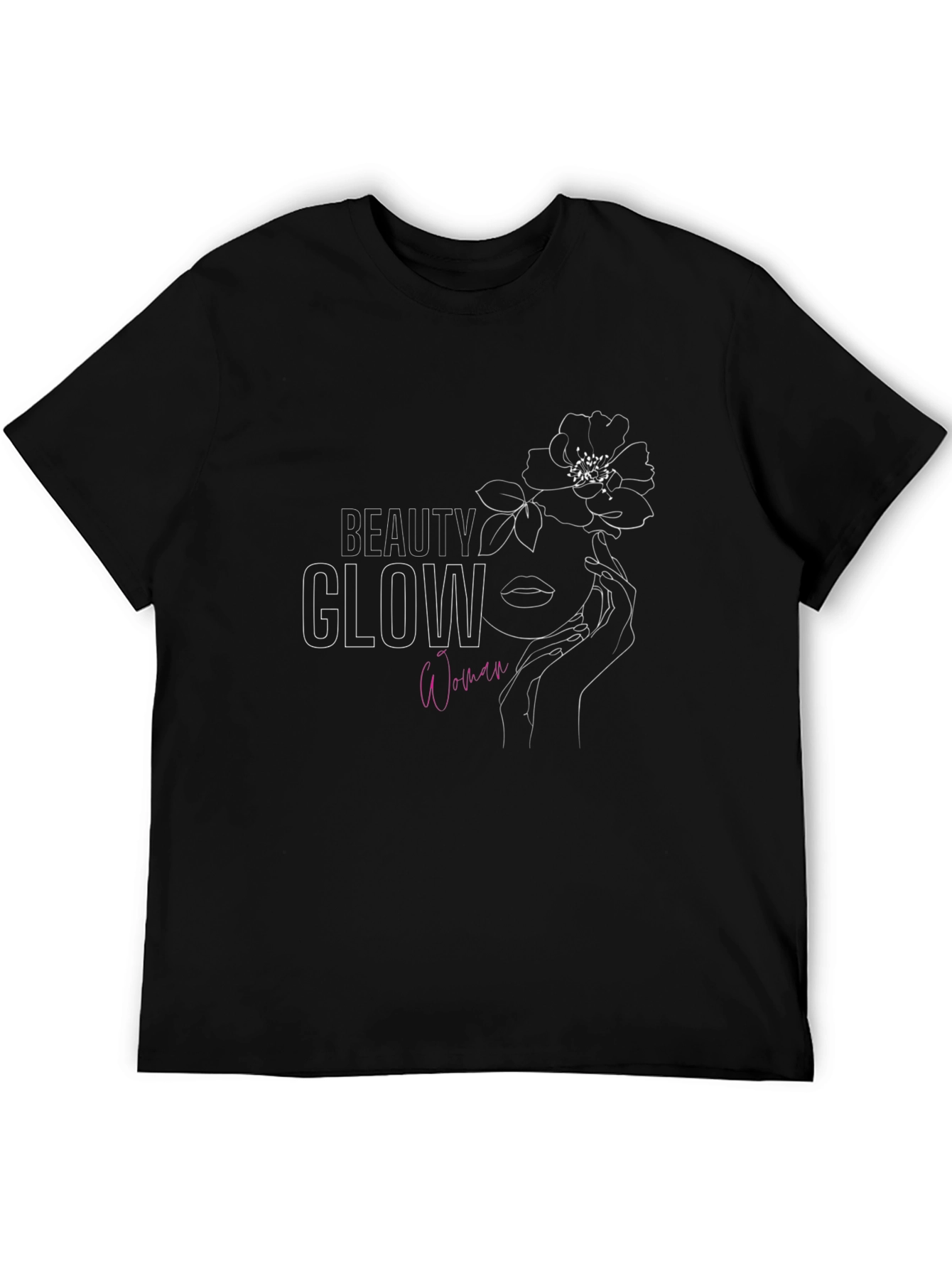 Beauty Glow Woman Graphic Tee - Stylish & Modern