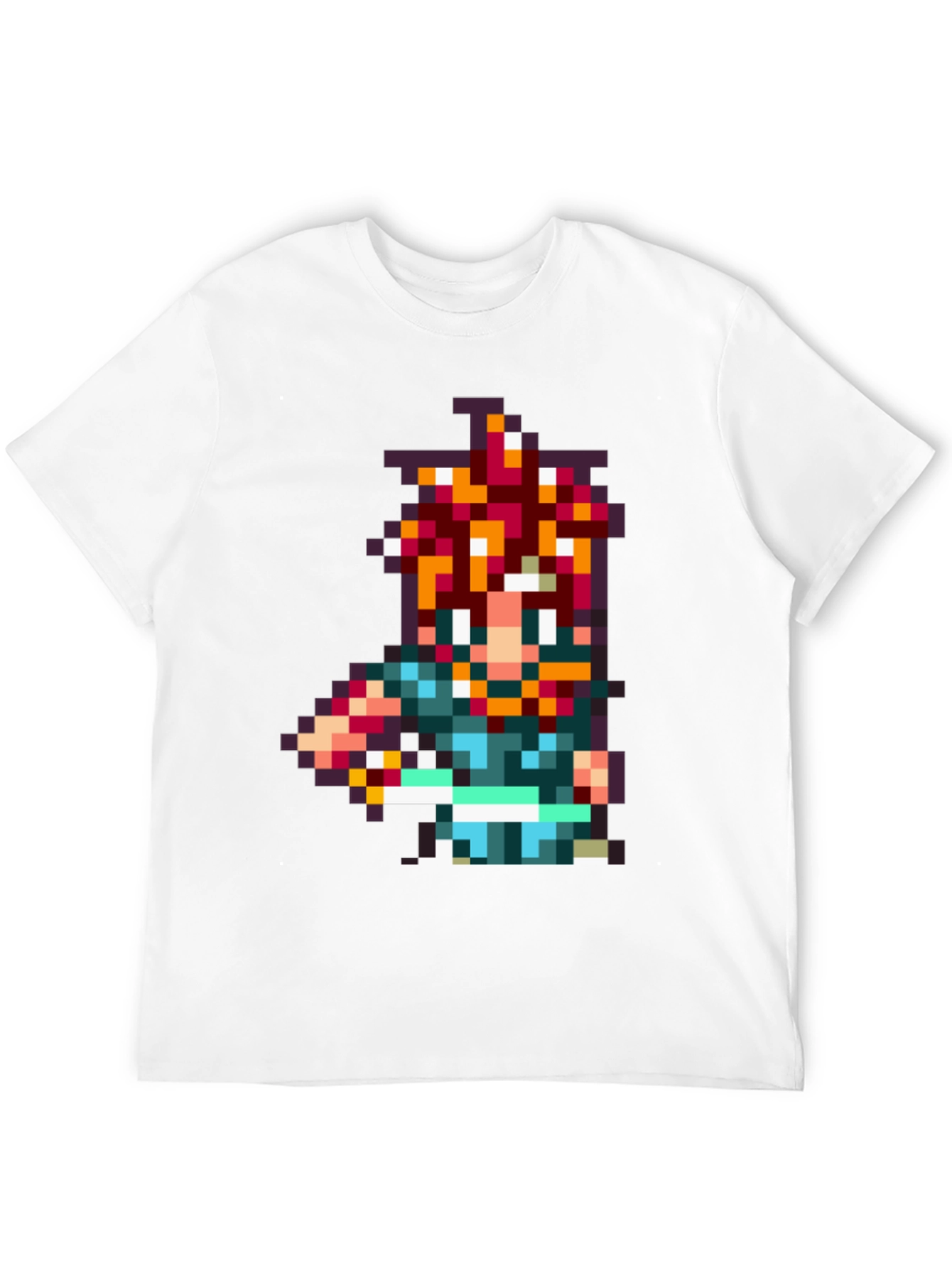Retro Crono Pixel Art Black T-Shirt
