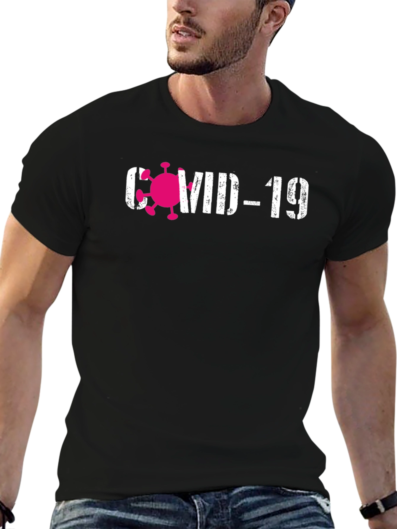COVID-19 Awareness Graphic Tee - Black