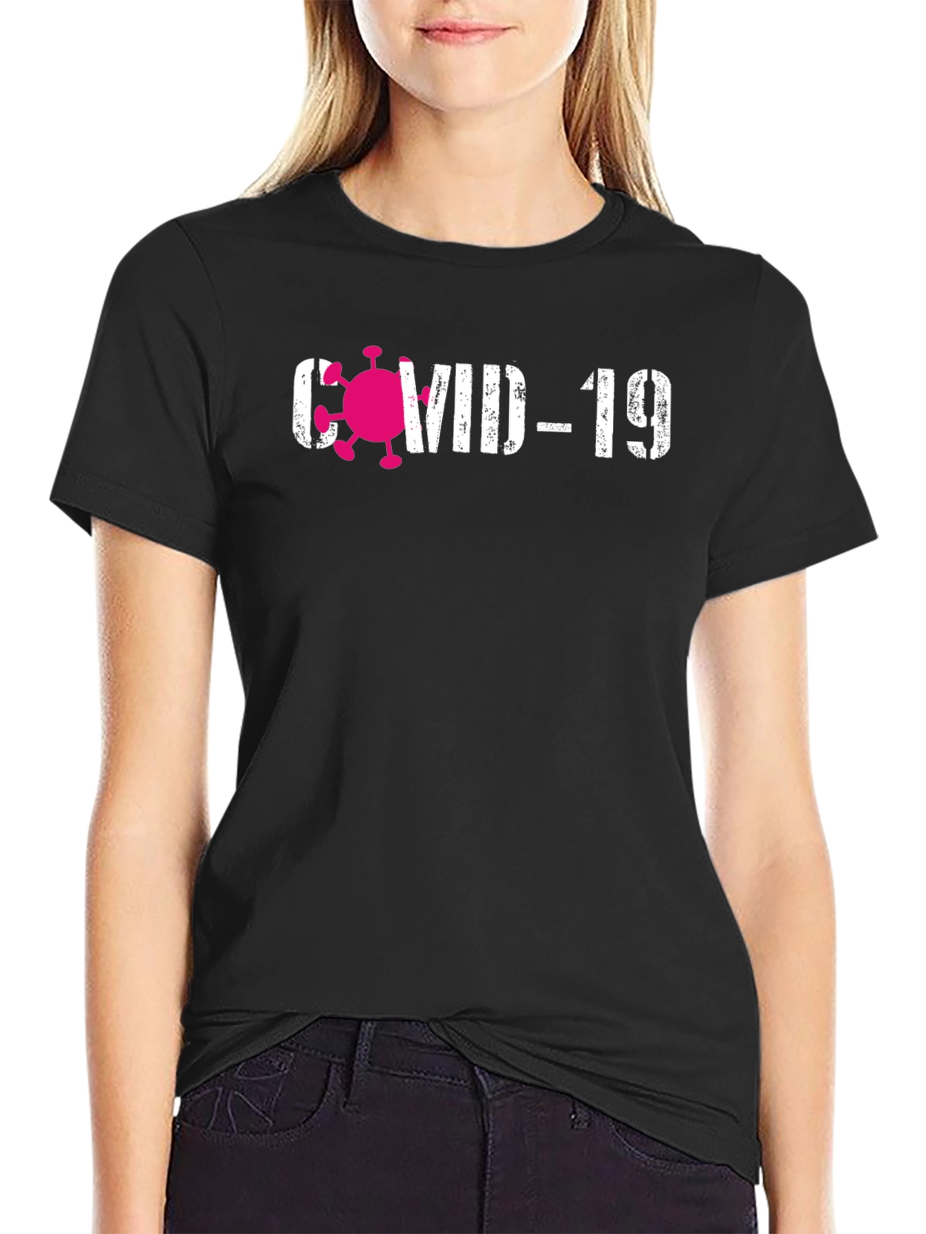 COVID-19 Awareness Graphic Tee - Black