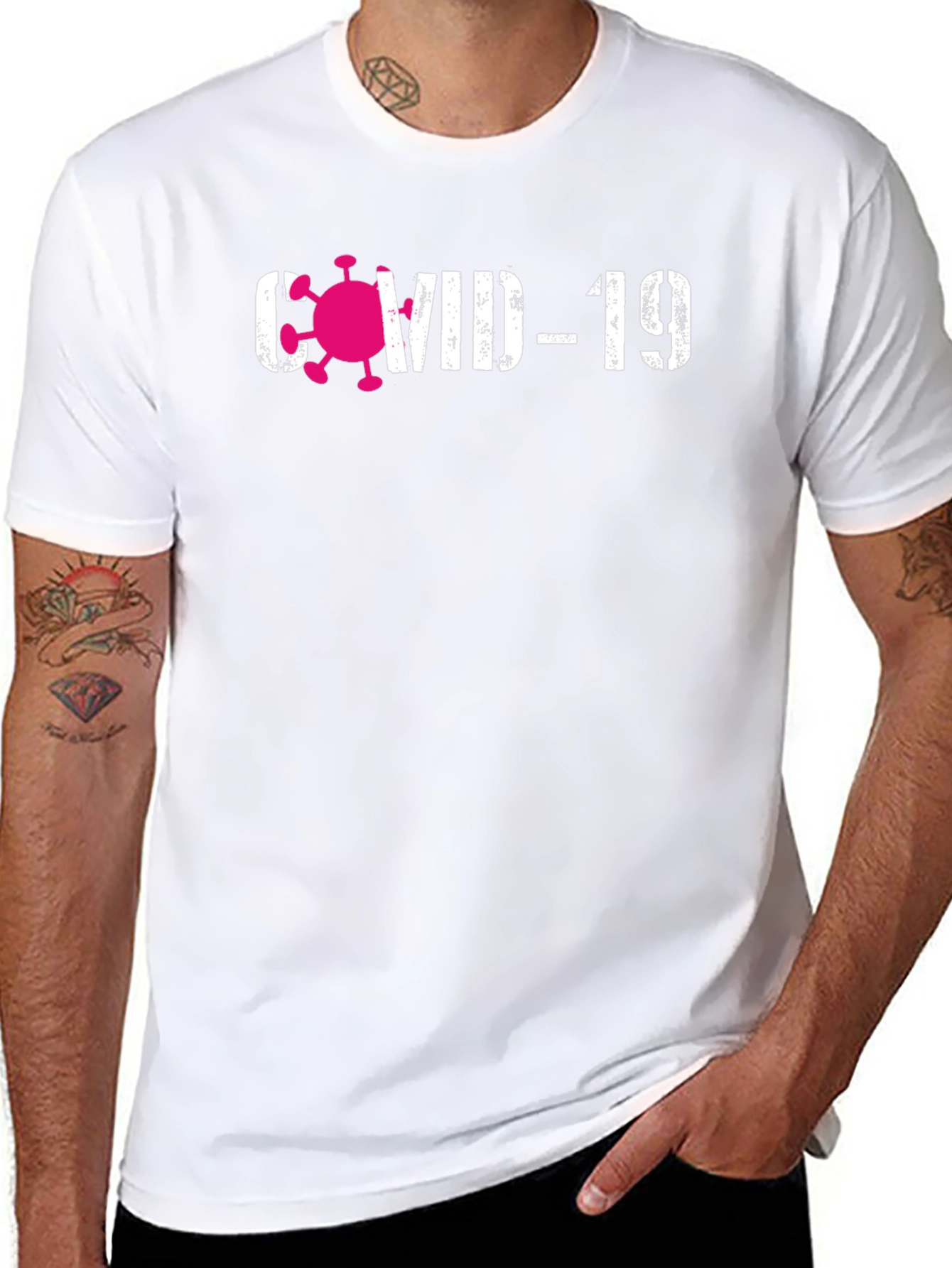 COVID-19 Awareness Graphic Tee - Black