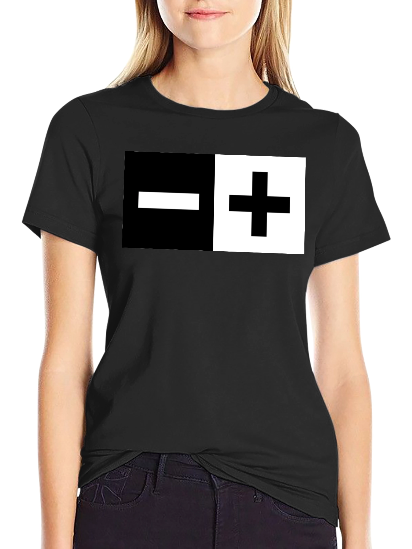 Positive Negative Graphic Tee Shirt