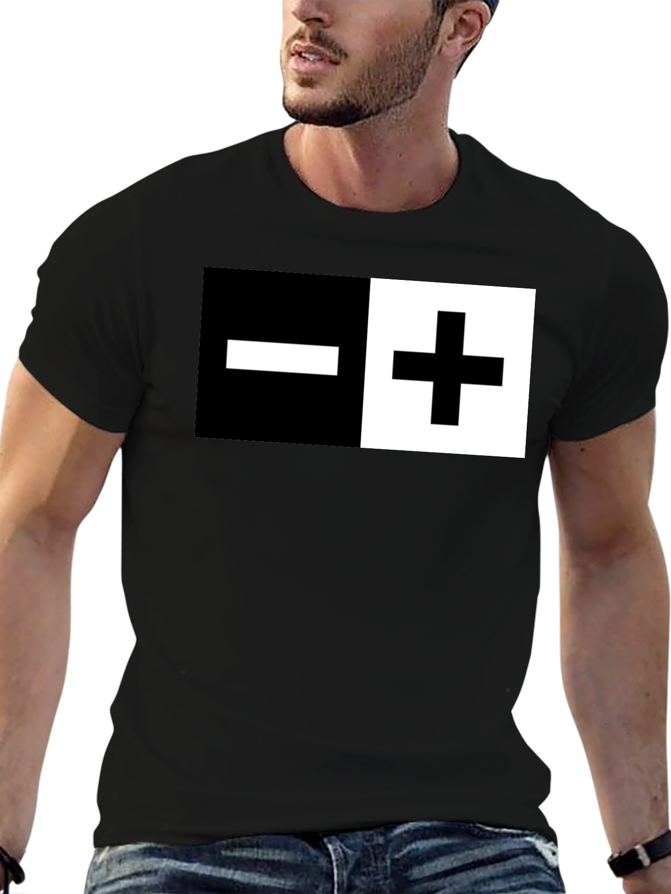 Positive Negative Graphic Tee Shirt