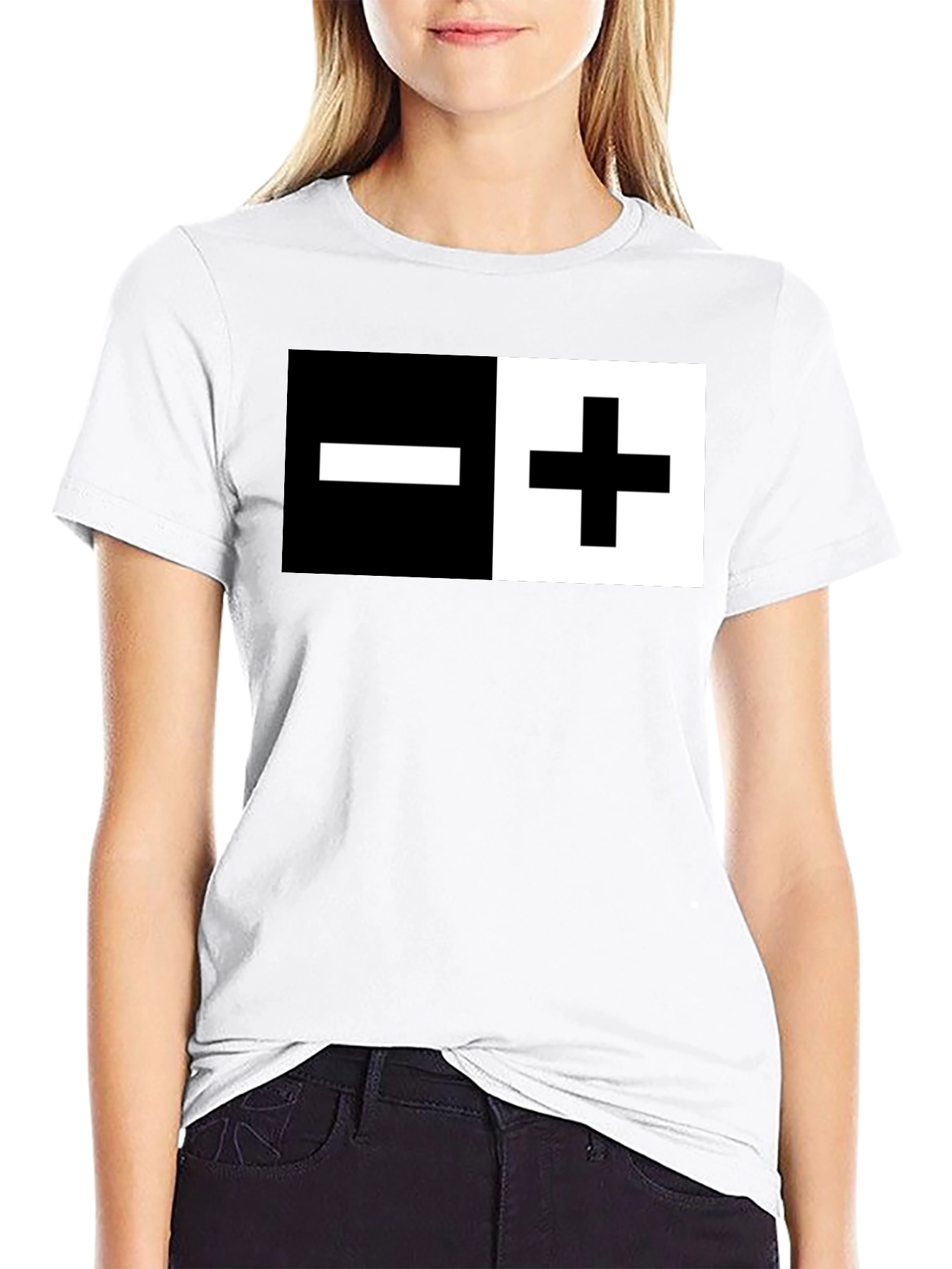 Positive Negative Graphic Tee Shirt