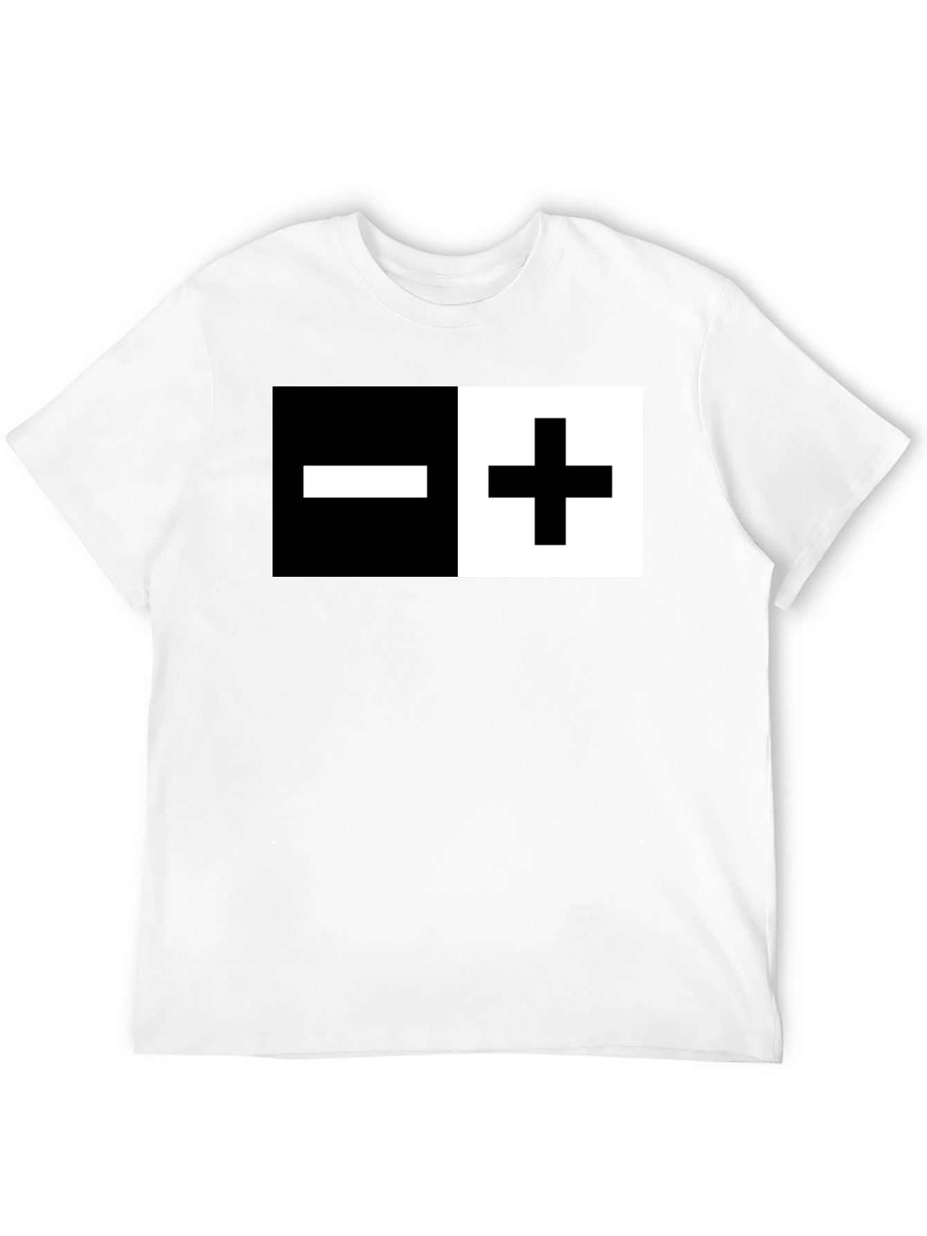 Positive Negative Graphic Tee Shirt