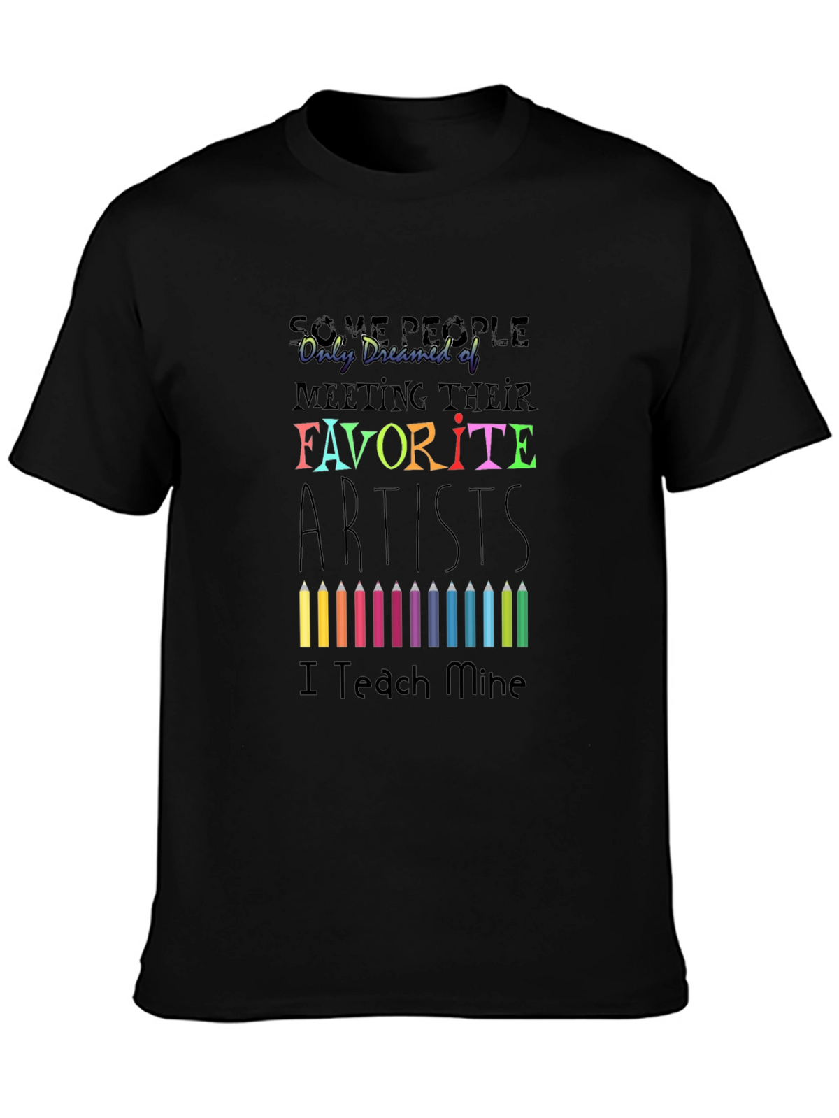 Artist Teacher Black Graphic Tee