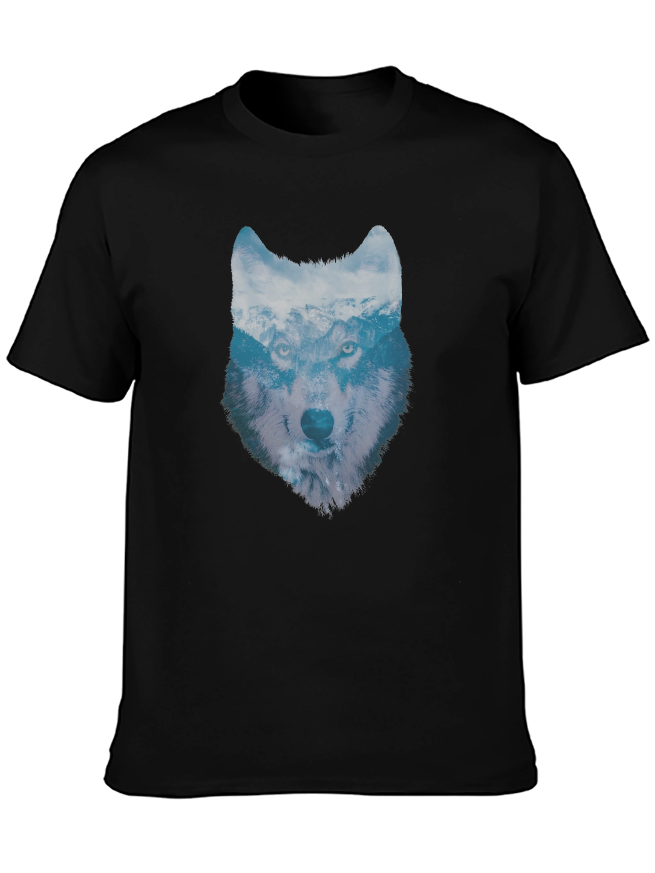 Wolf Graphic T-Shirt - Mens Black Tee