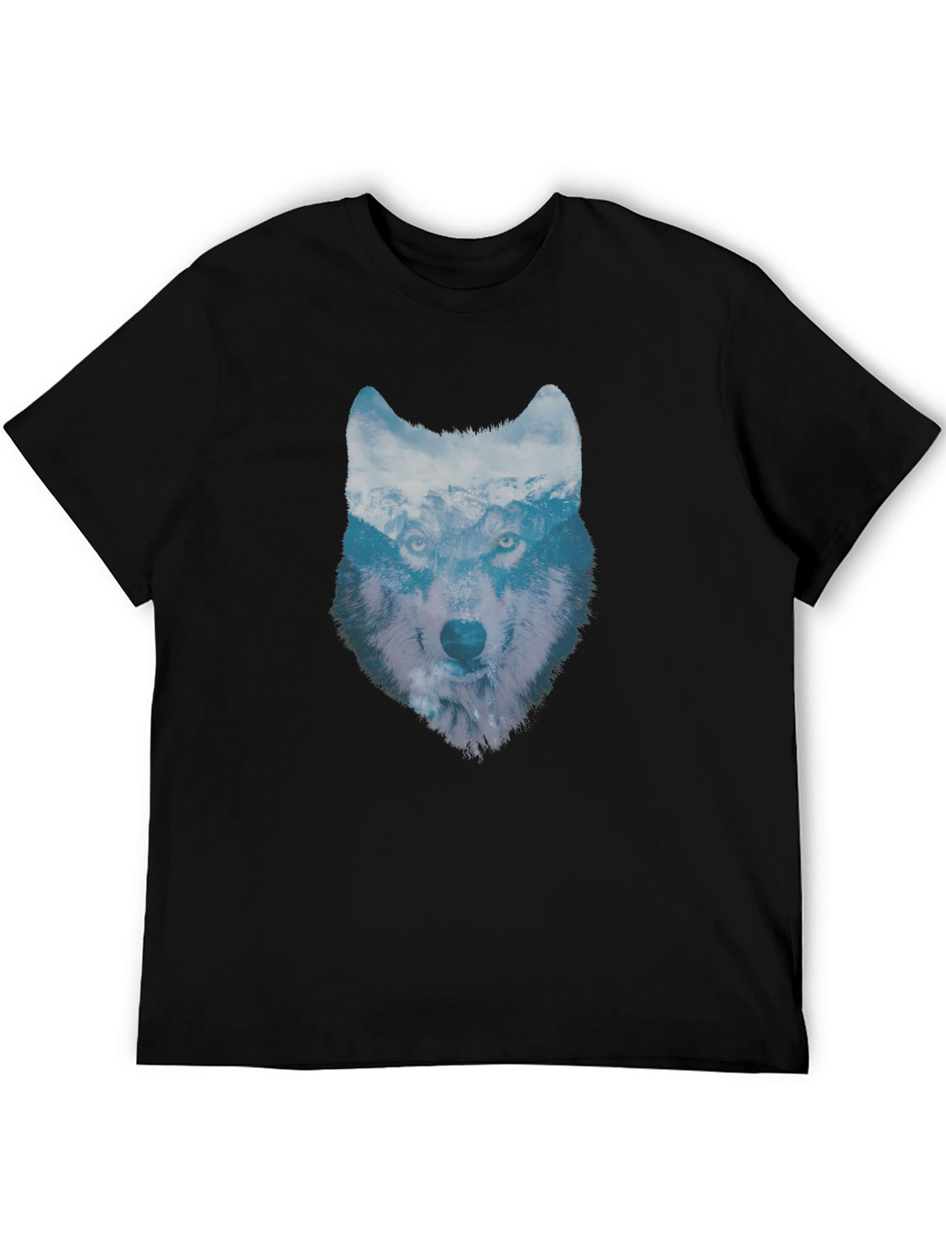 Wolf Graphic T-Shirt - Mens Black Tee