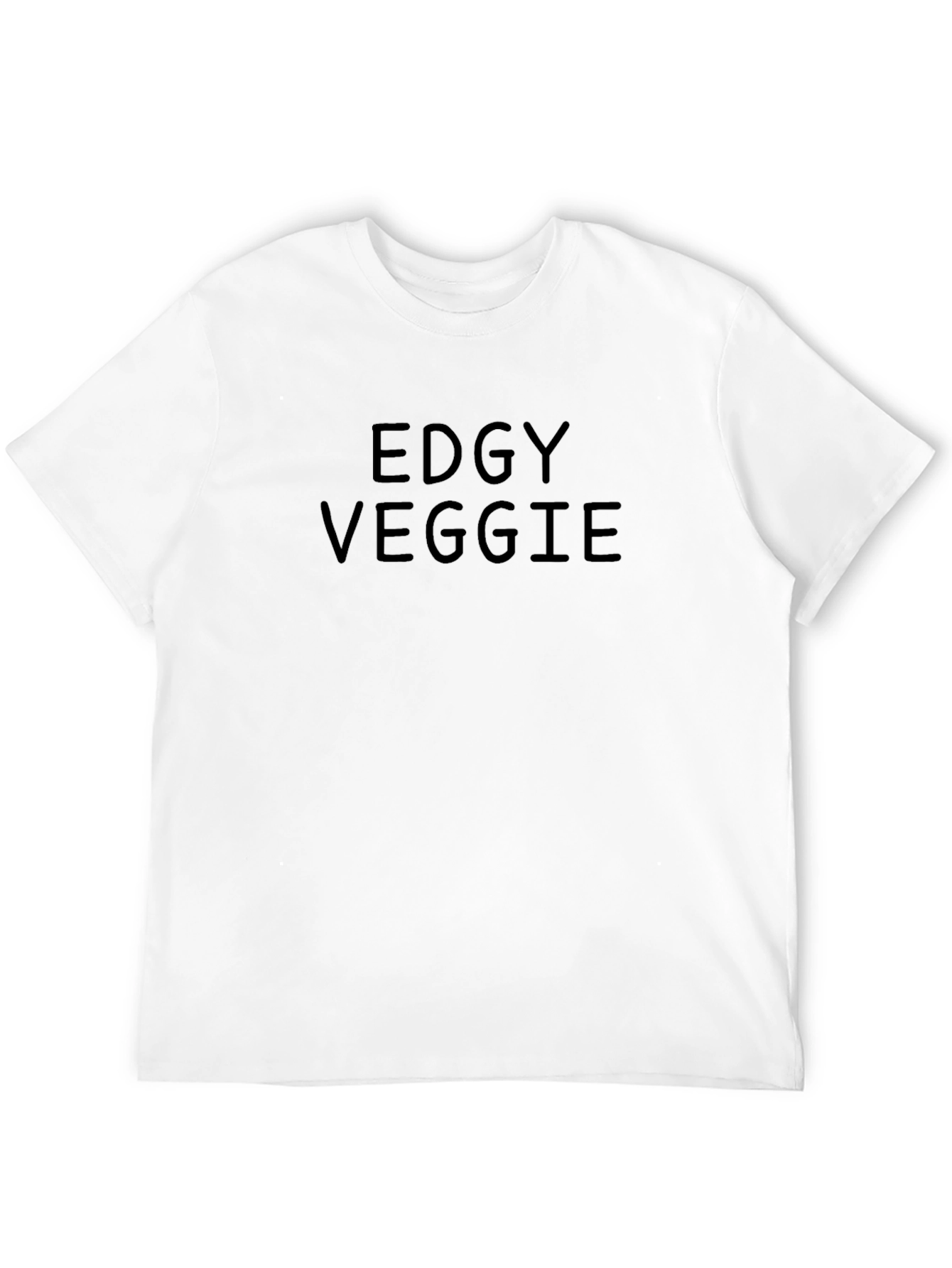 Edgy Veggie Black T-Shirt