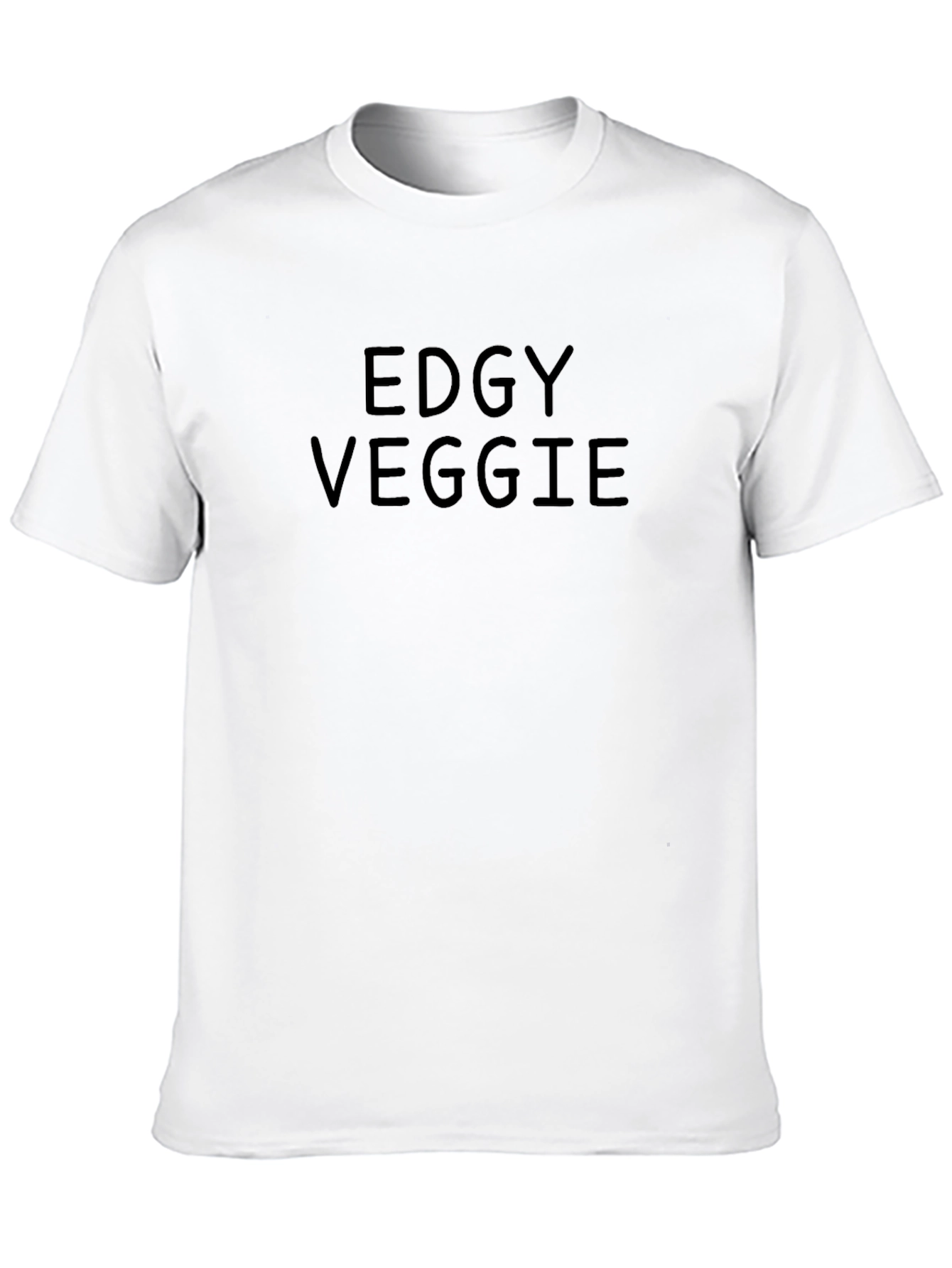 Edgy Veggie Black T-Shirt