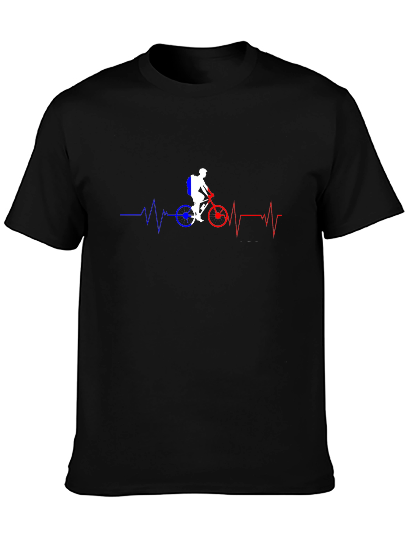 Cycling Heartbeat T-Shirt - Ride with Passion