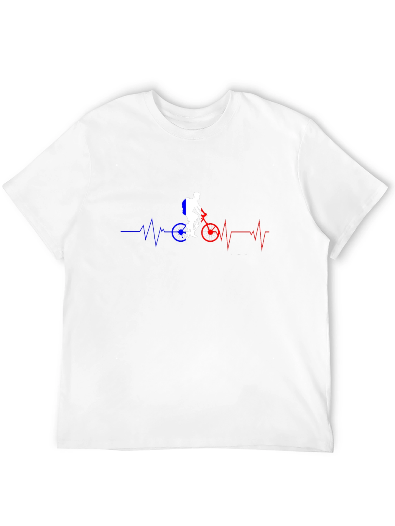 Cycling Heartbeat T-Shirt - Ride with Passion