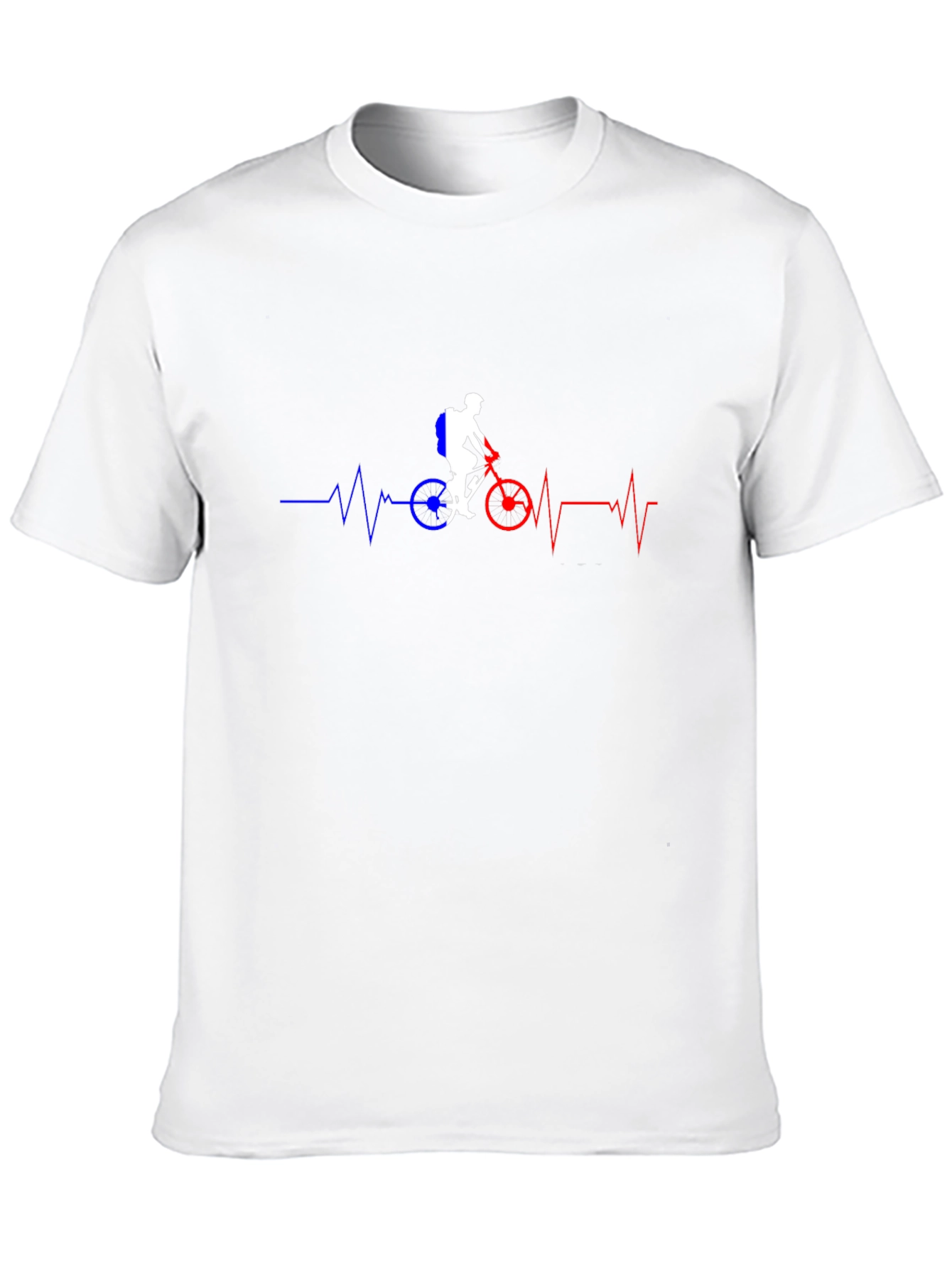 Cycling Heartbeat T-Shirt - Ride with Passion