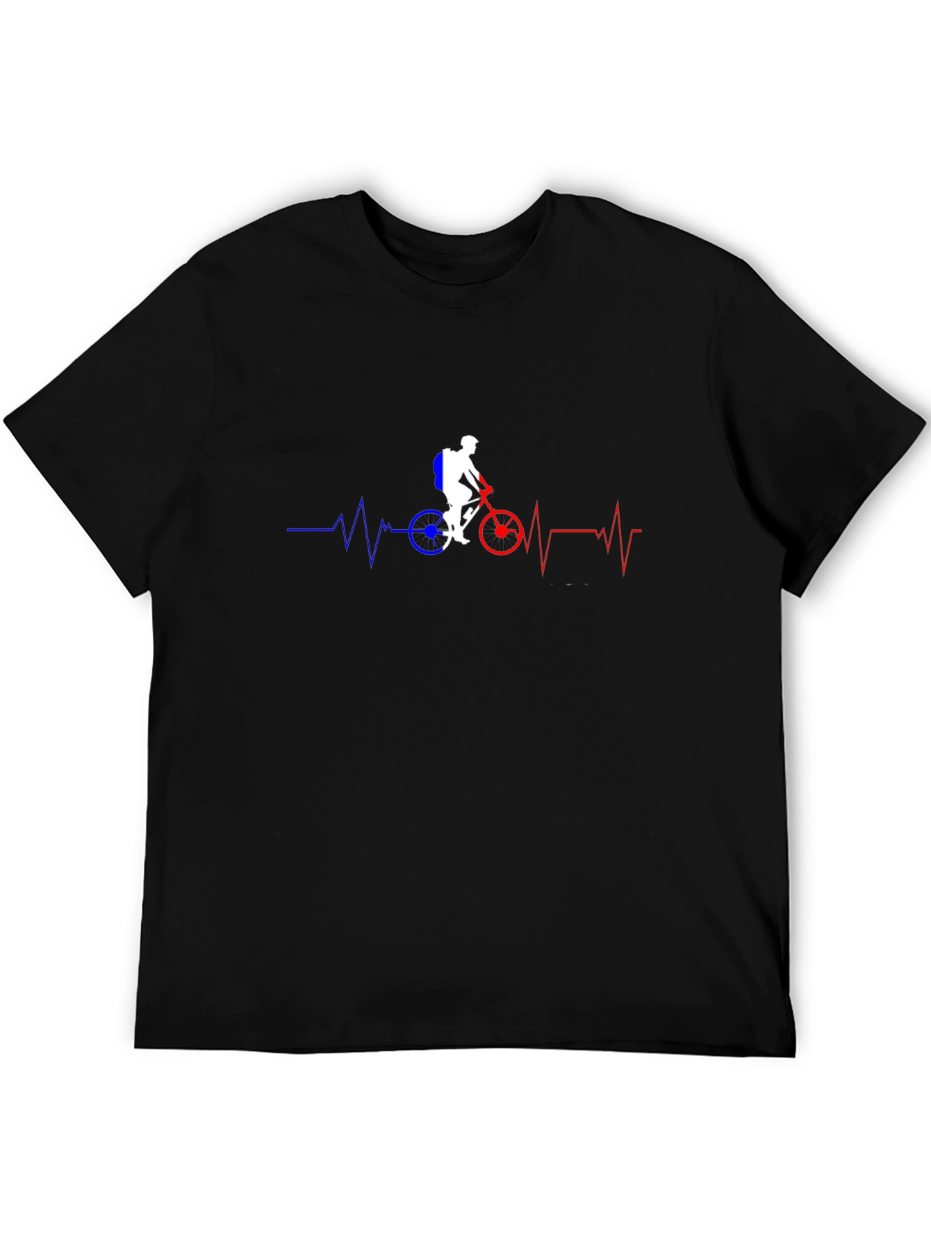 Cycling Heartbeat T-Shirt - Ride with Passion