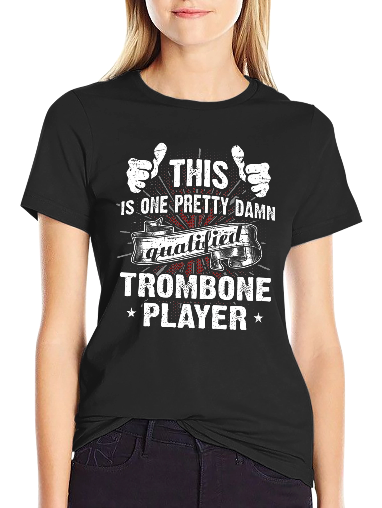 Qualified Trombone Player Graphic T-Shirt