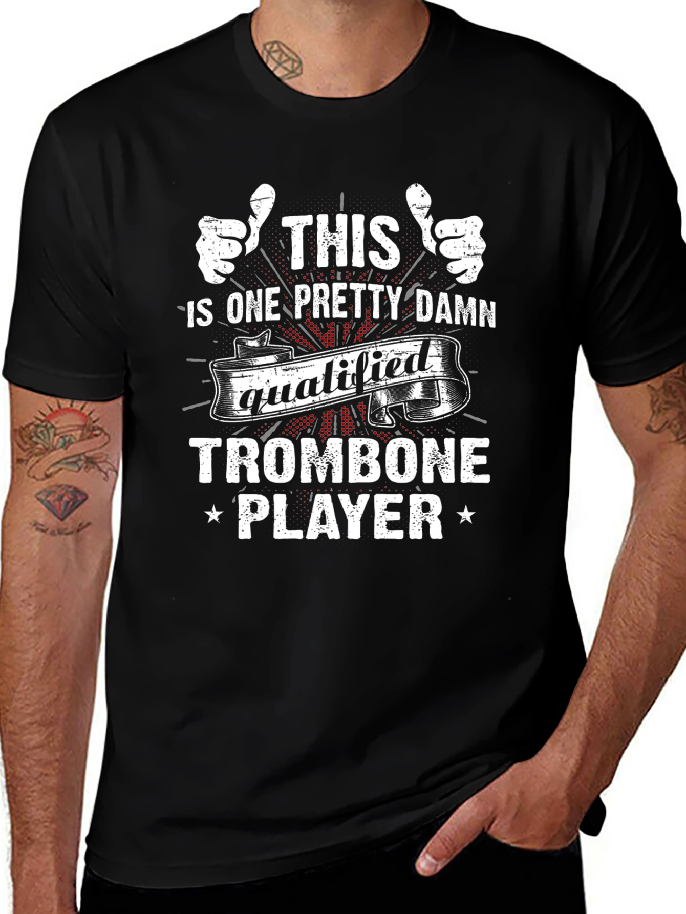 Qualified Trombone Player Graphic T-Shirt