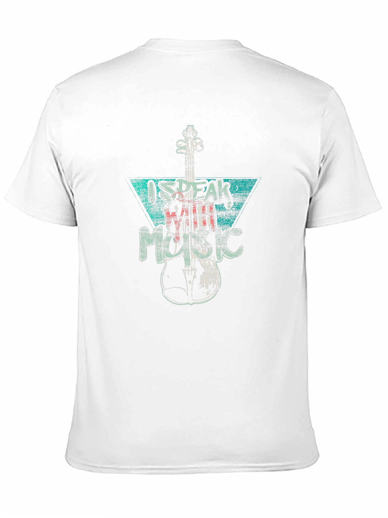 I Speak With Music Graphic Tee - Black Cotton