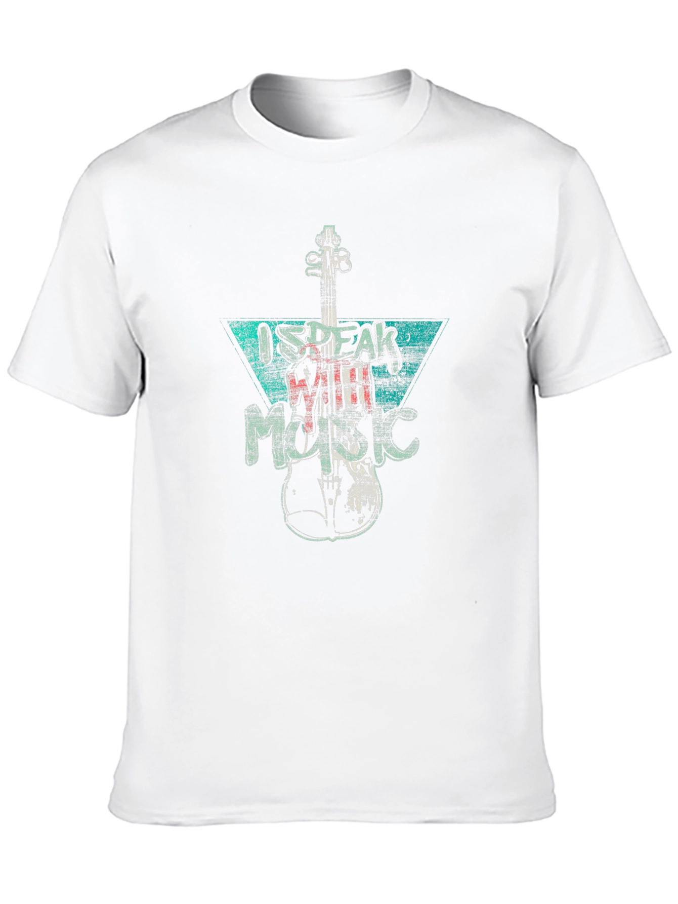 I Speak With Music Graphic Tee - Black Cotton