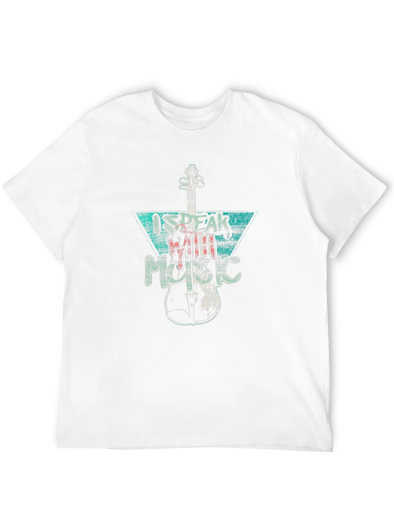 I Speak With Music Graphic Tee - Black Cotton