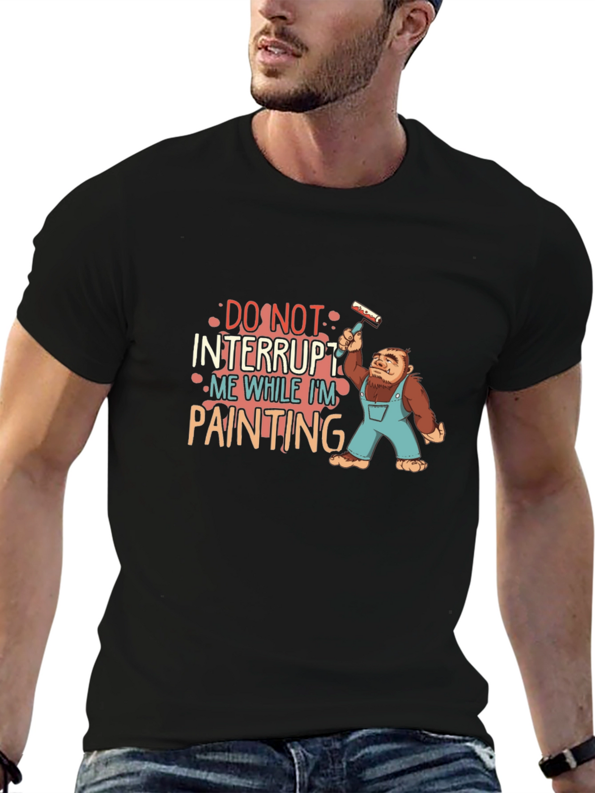 Funny Painter T-Shirt - Do Not Interrupt