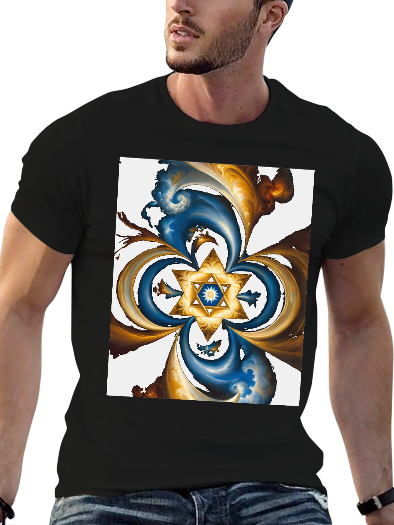 Abstract Star T-Shirt - Stylish Graphic Tee