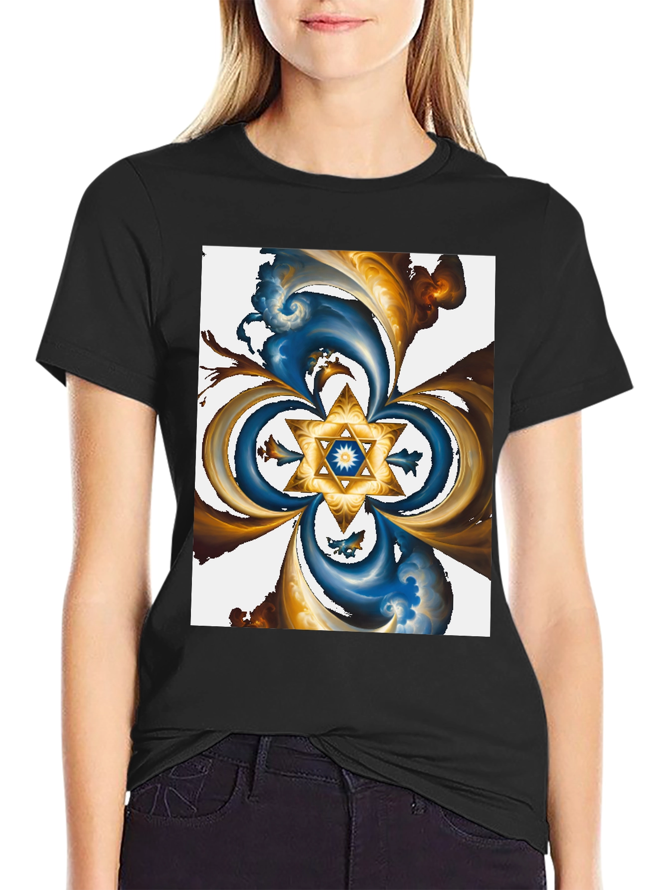 Abstract Star T-Shirt - Stylish Graphic Tee