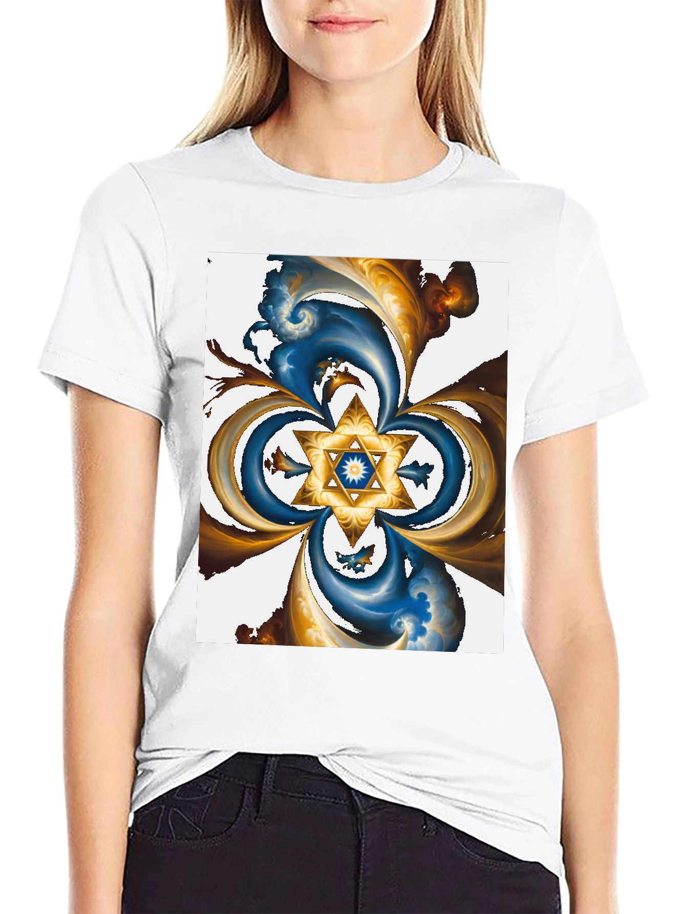 Abstract Star T-Shirt - Stylish Graphic Tee