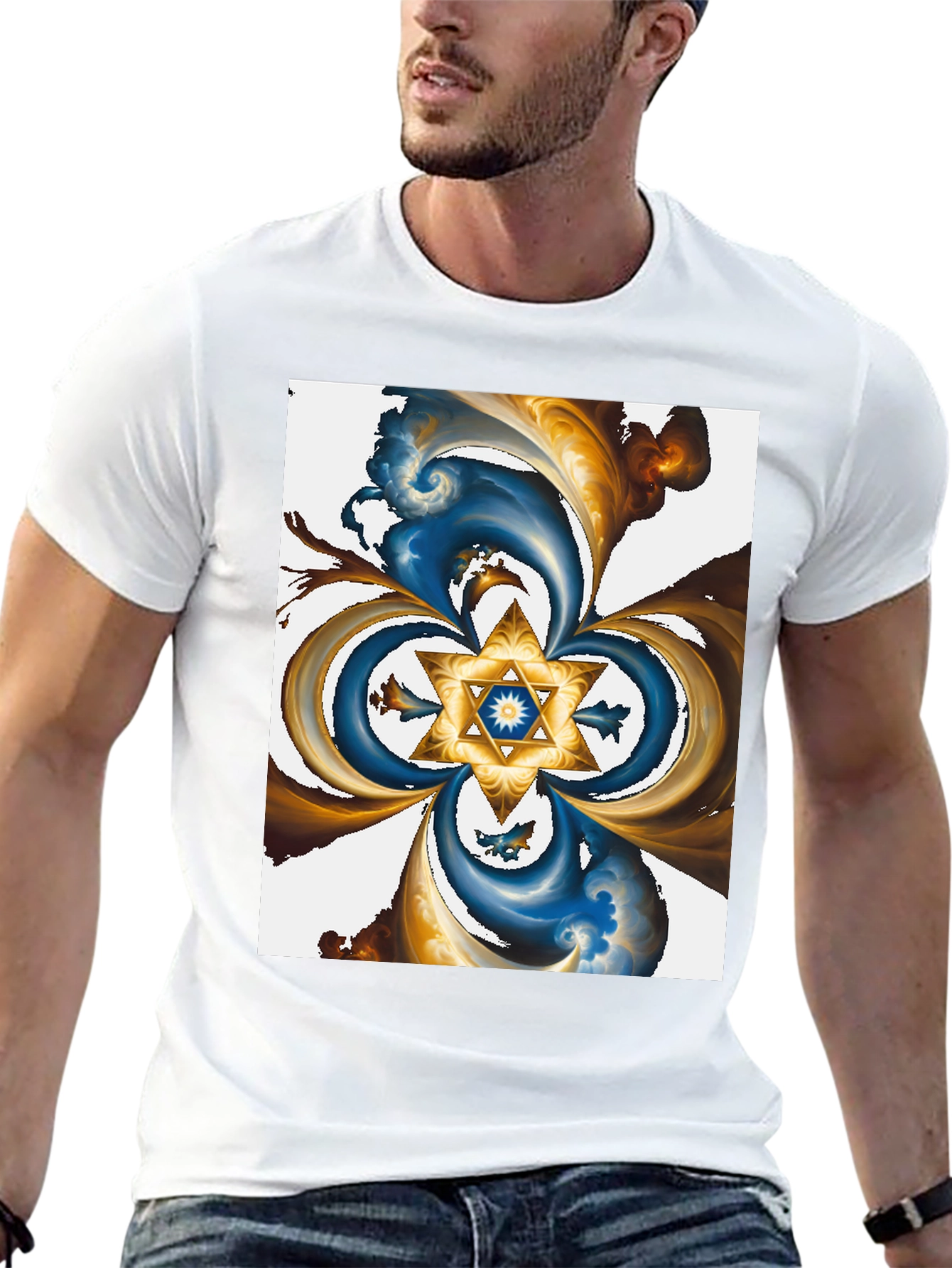 Abstract Star T-Shirt - Stylish Graphic Tee