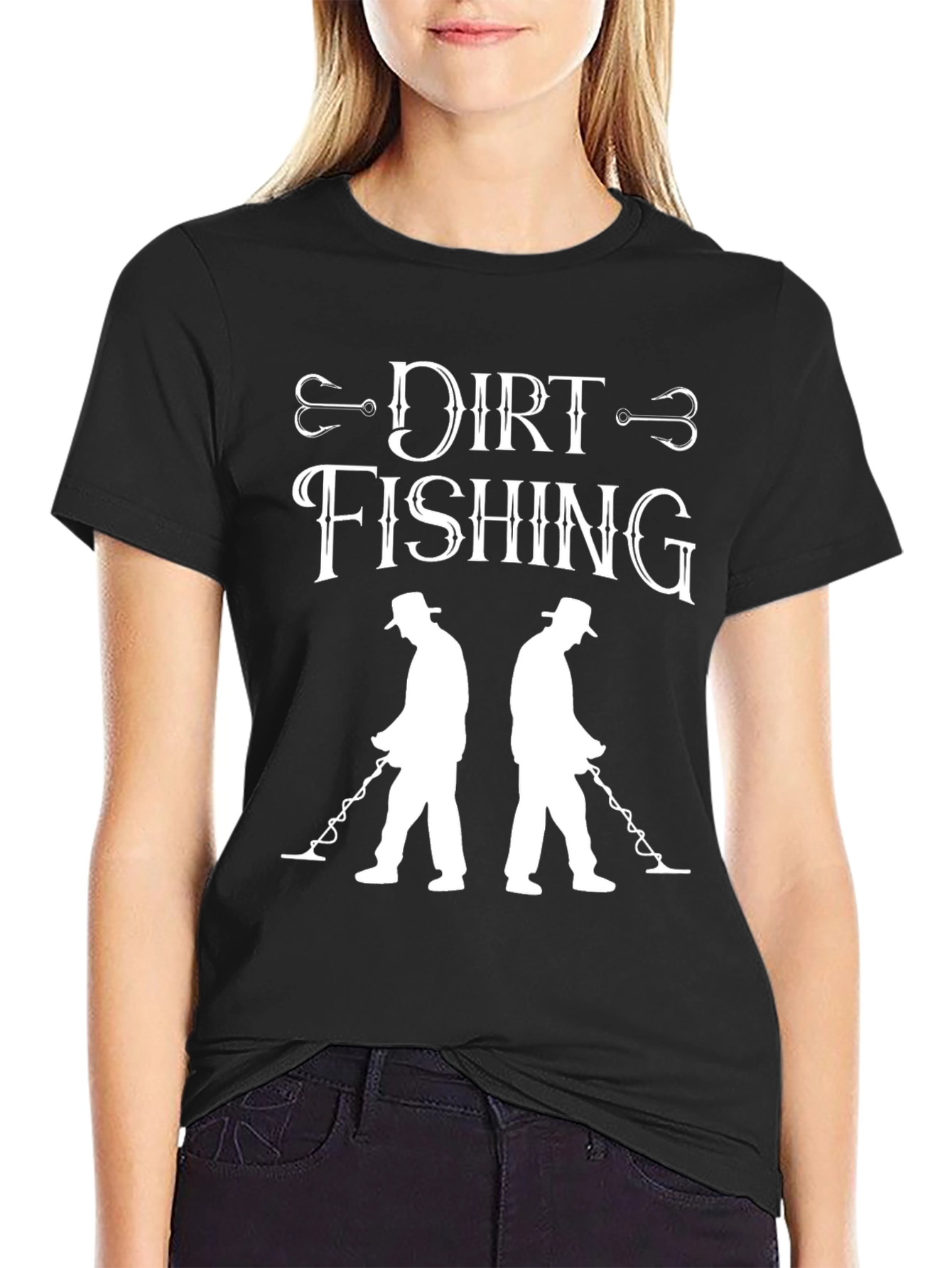 Dirt Fishing Graphic Tee - Metal Detecting Hobby Shirt