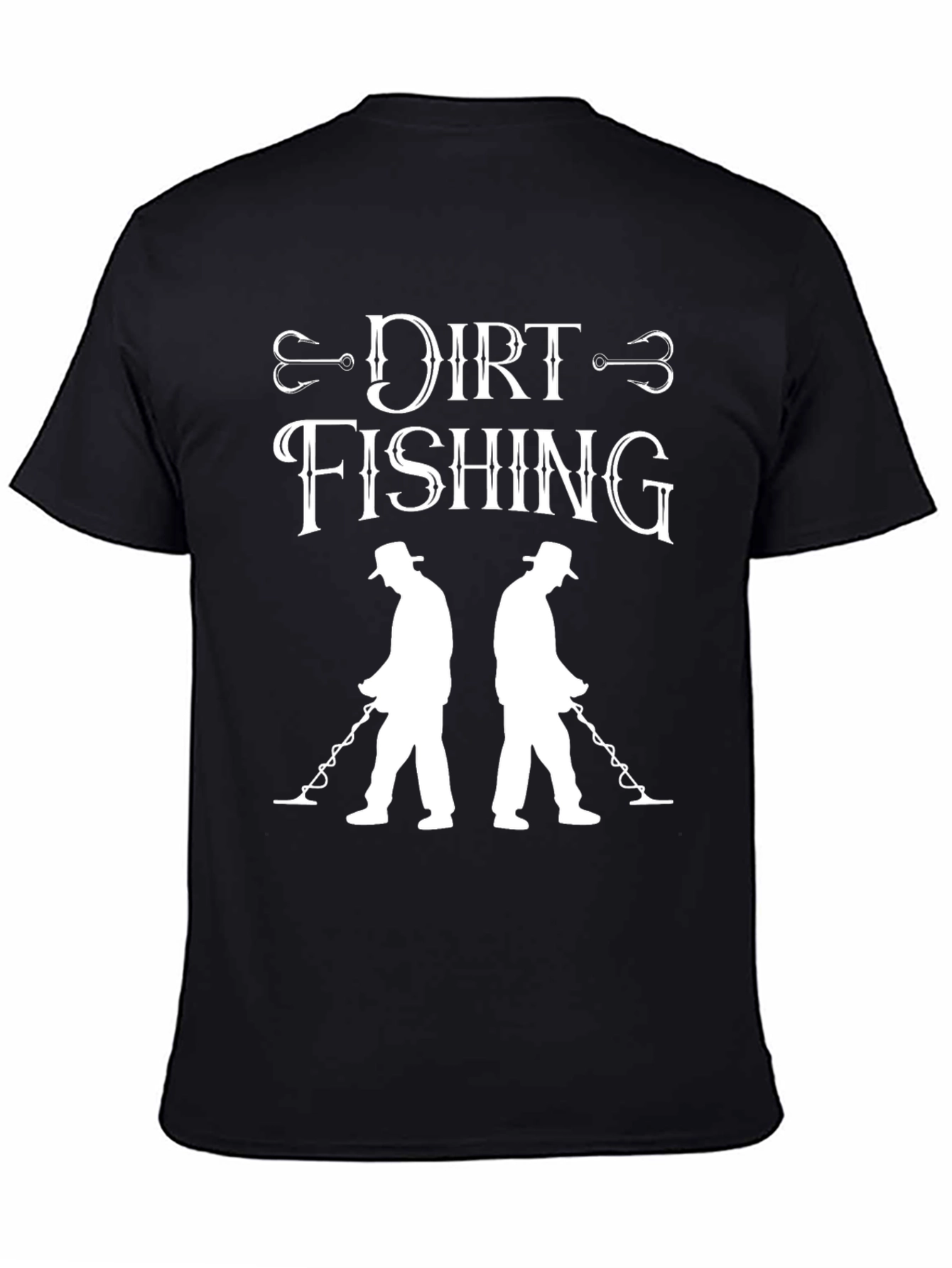Dirt Fishing Graphic Tee - Metal Detecting Hobby Shirt