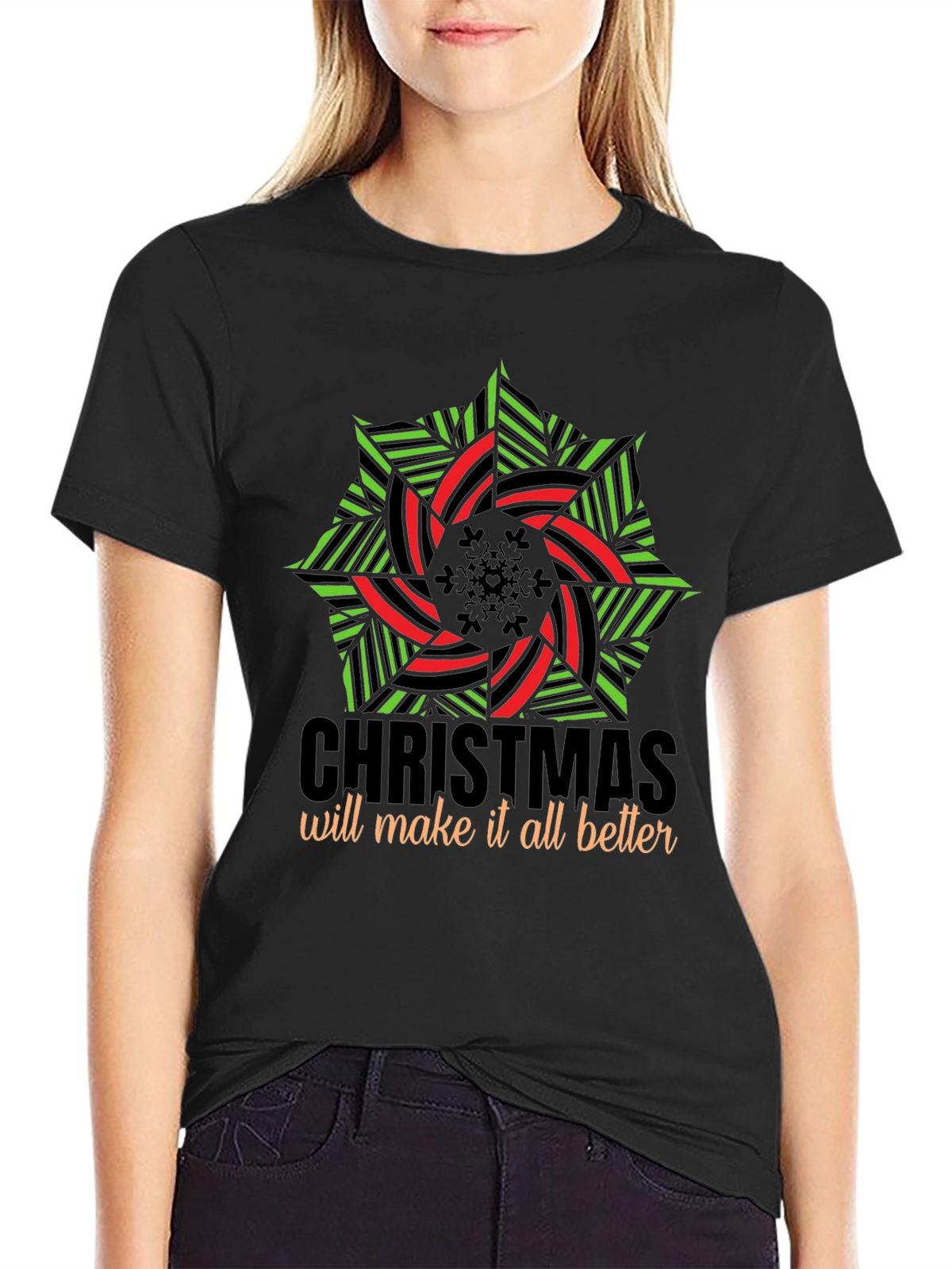 Festive Holiday Graphic T-Shirt