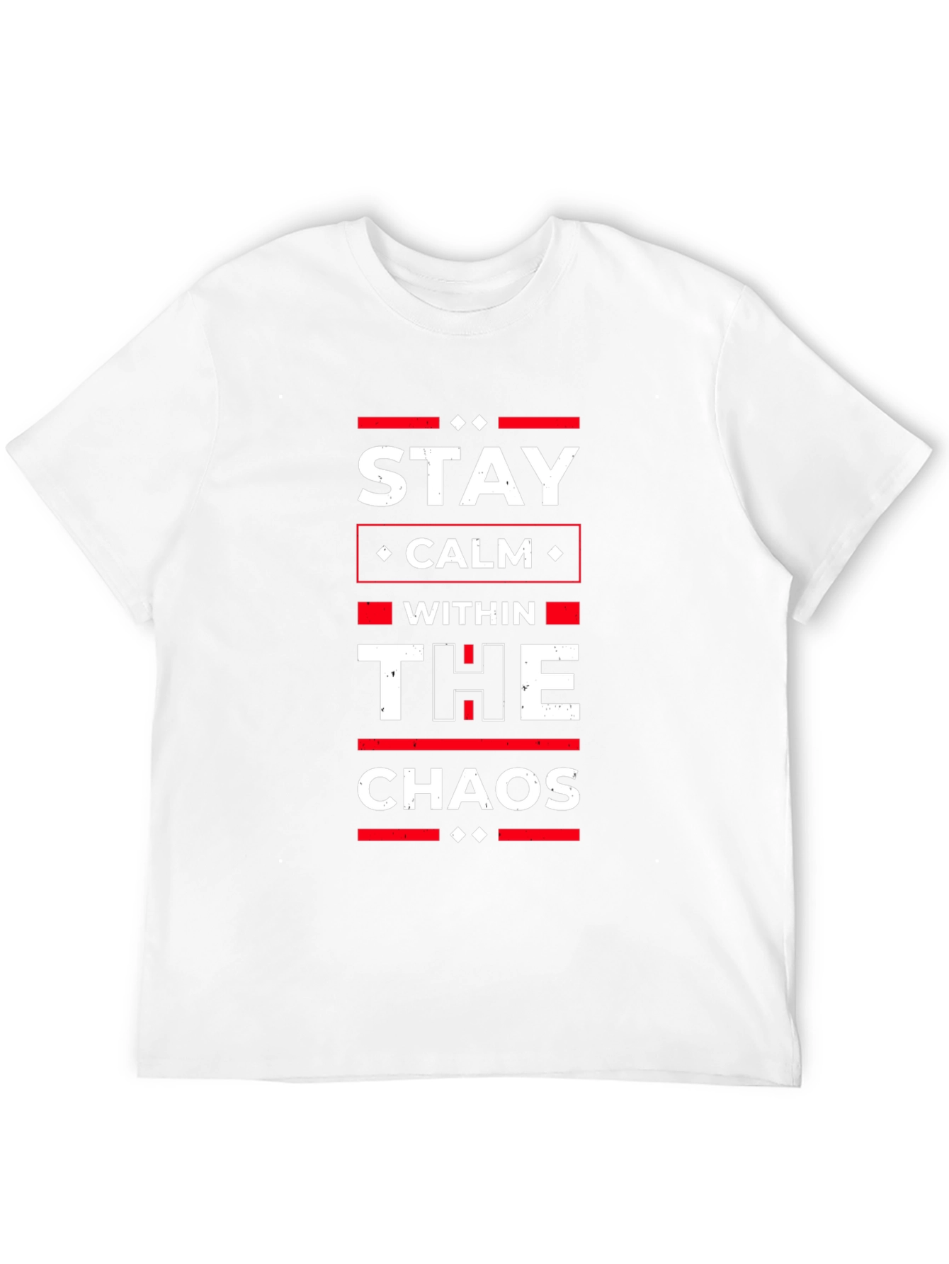 Stay Calm Within The Chaos Black Graphic T-Shirt