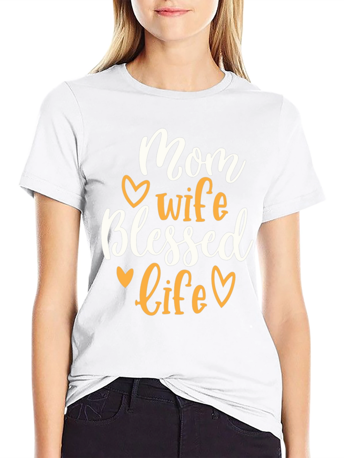 Mom Wife Blessed Life T-Shirt