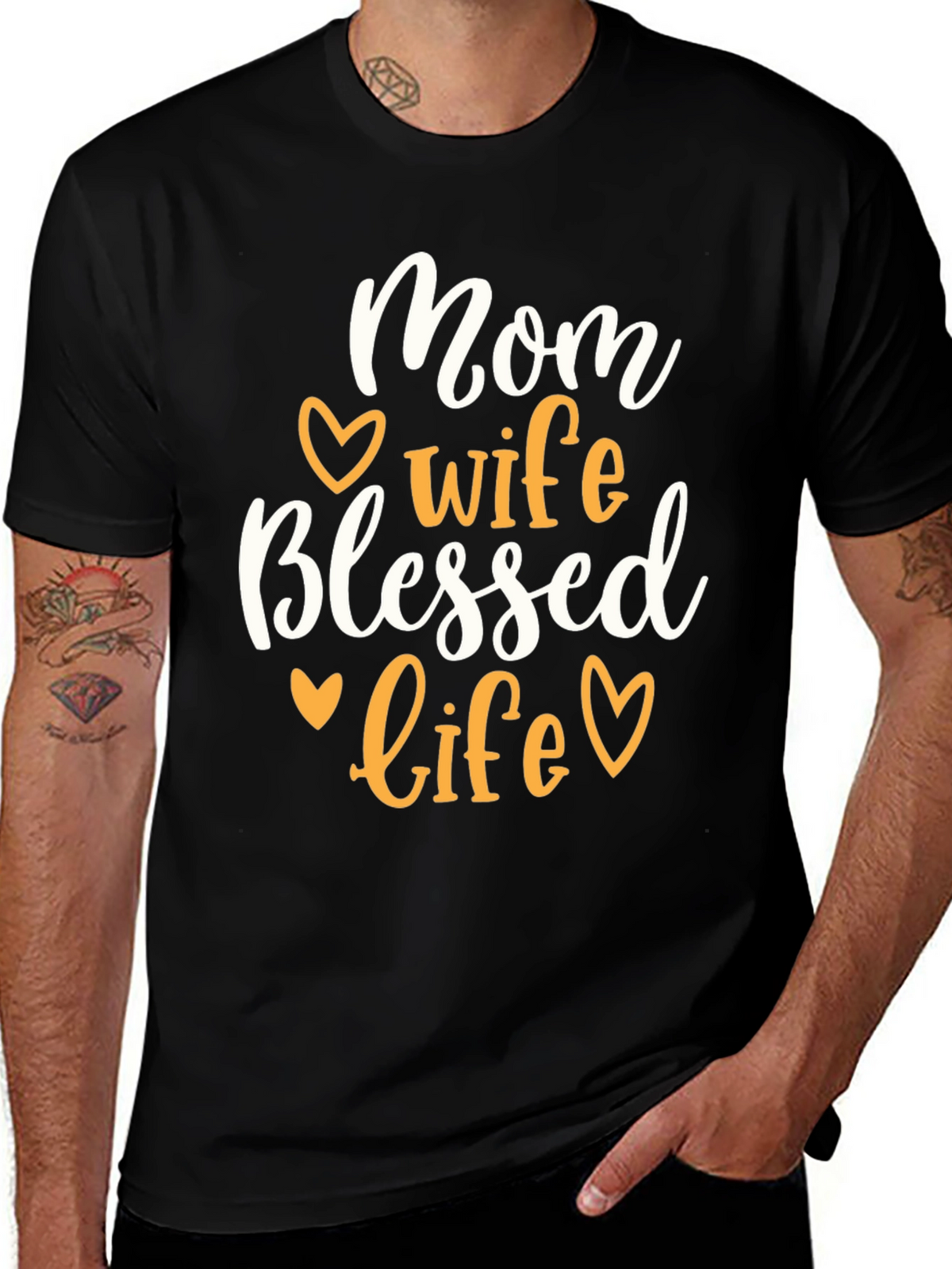 Mom Wife Blessed Life T-Shirt
