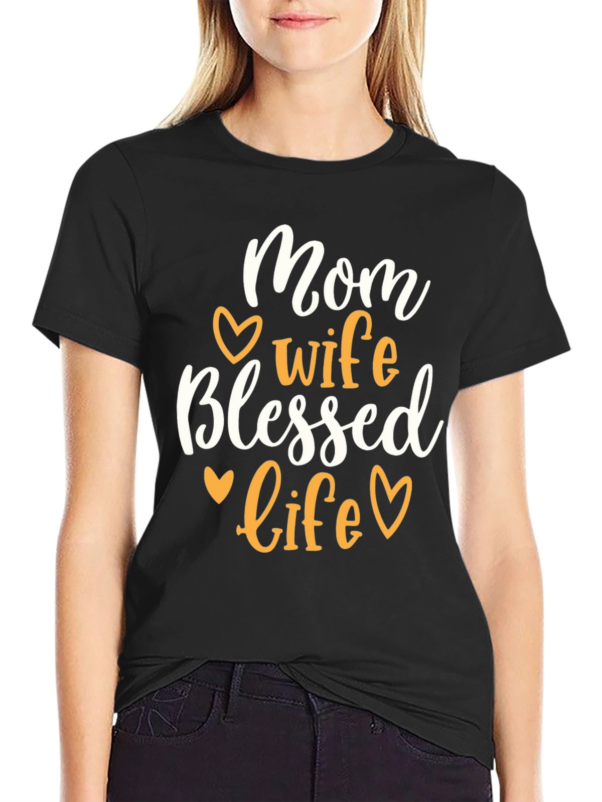 Mom Wife Blessed Life T-Shirt