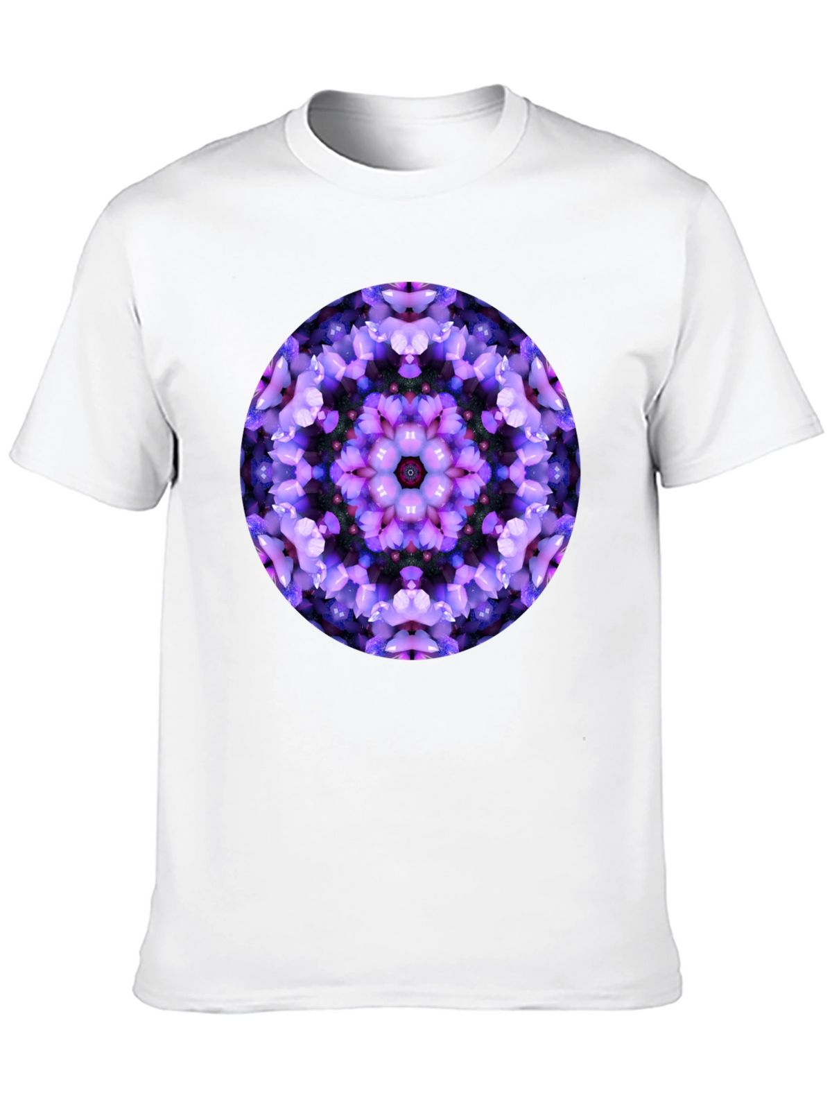 Floral Mandala Graphic Black T-Shirt